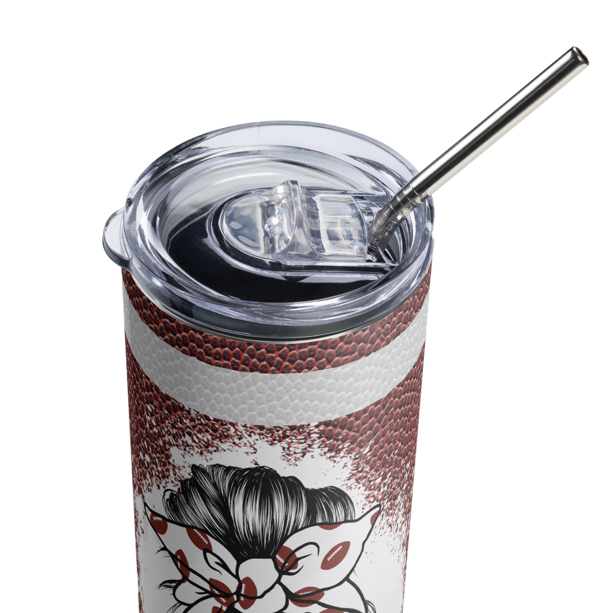 Football Mom Stainless steel tumbler