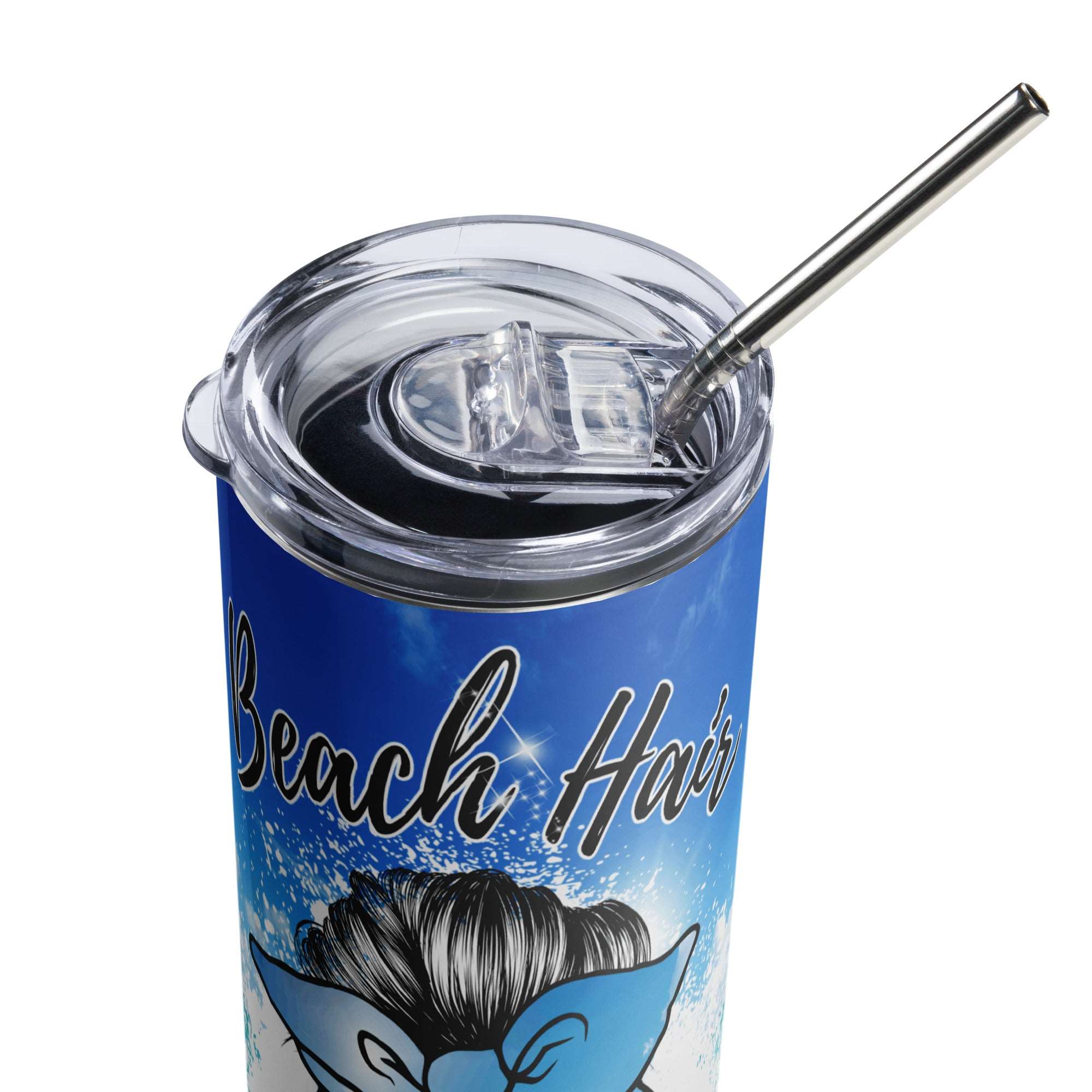 Beach Hair Don't Care Stainless steel tumbler