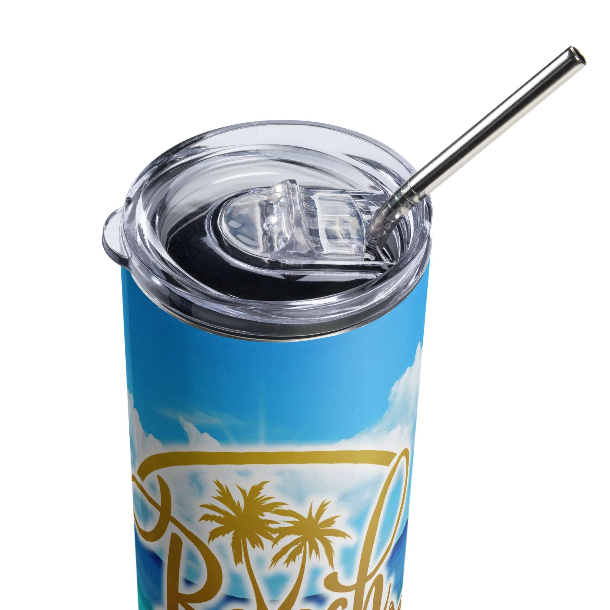 Beach Please Stainless steel tumbler