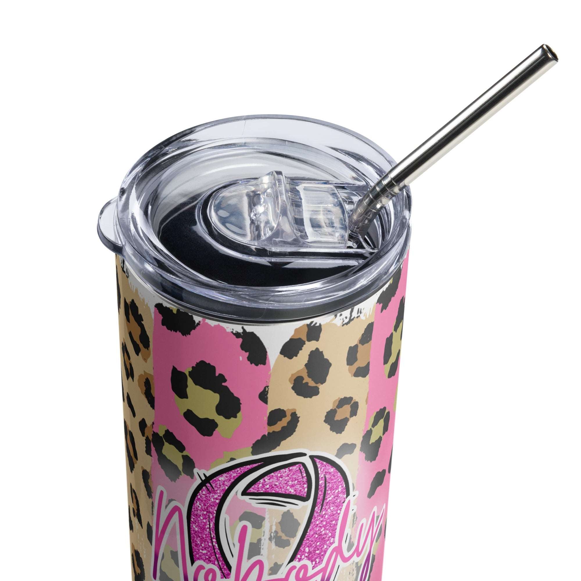 Breast Cancer Pink Ribbon Stainless steel tumbler