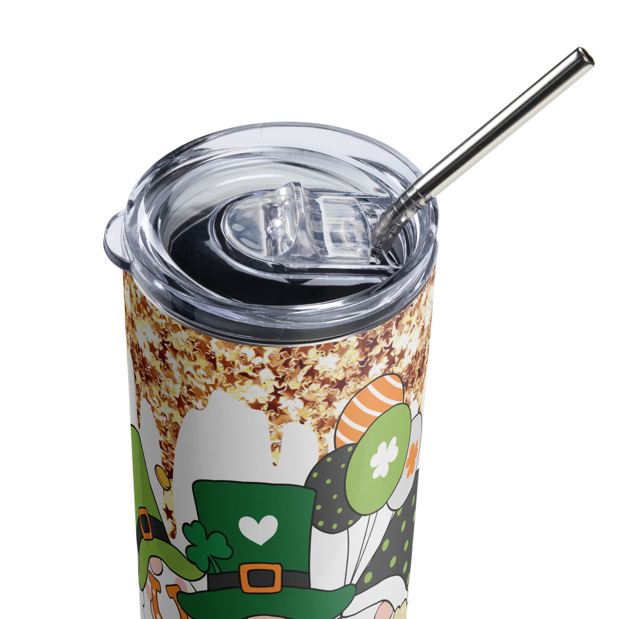 St Patrick's Day Leprechaun Stainless steel tumbler