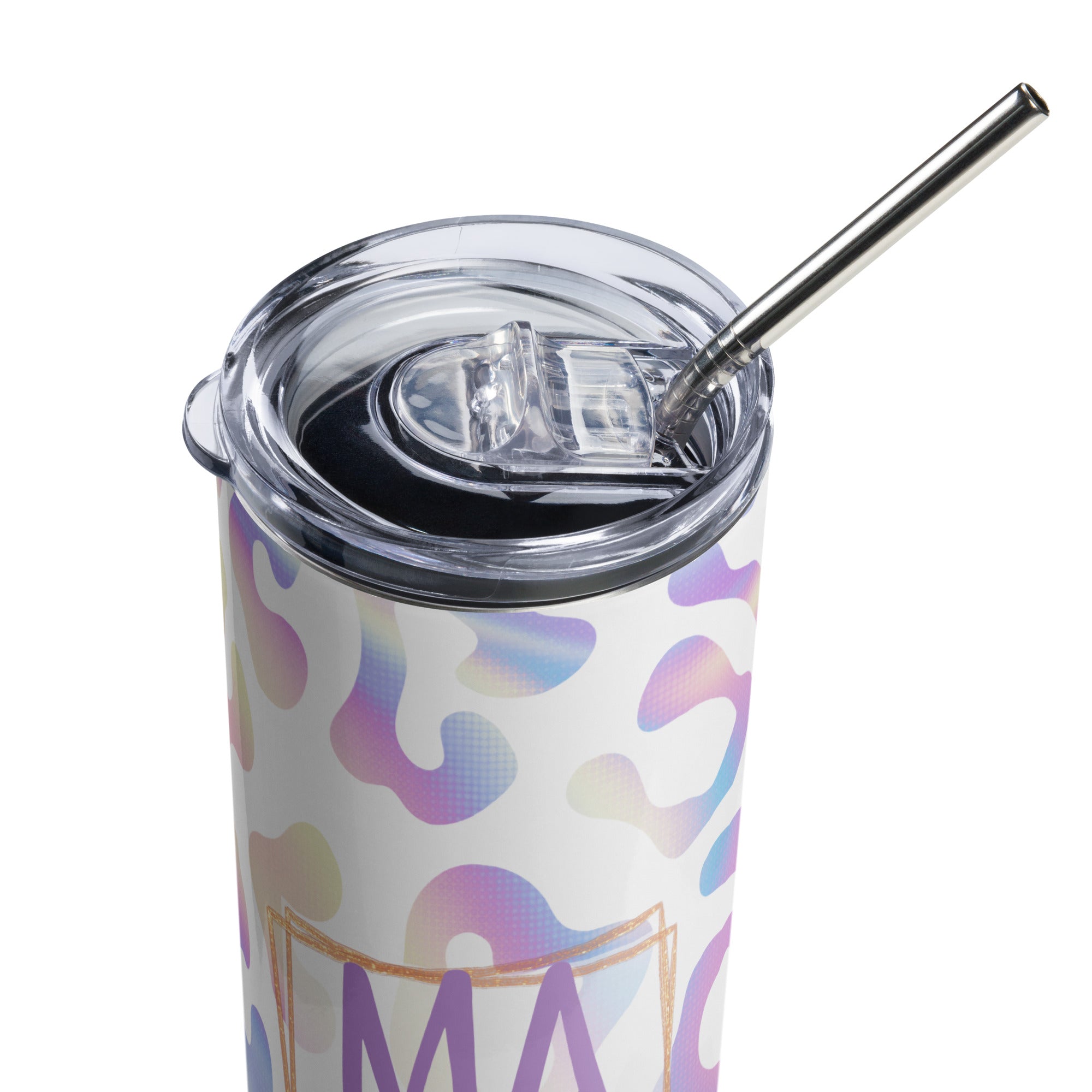 Mama Leopard Print Stainless steel tumbler
