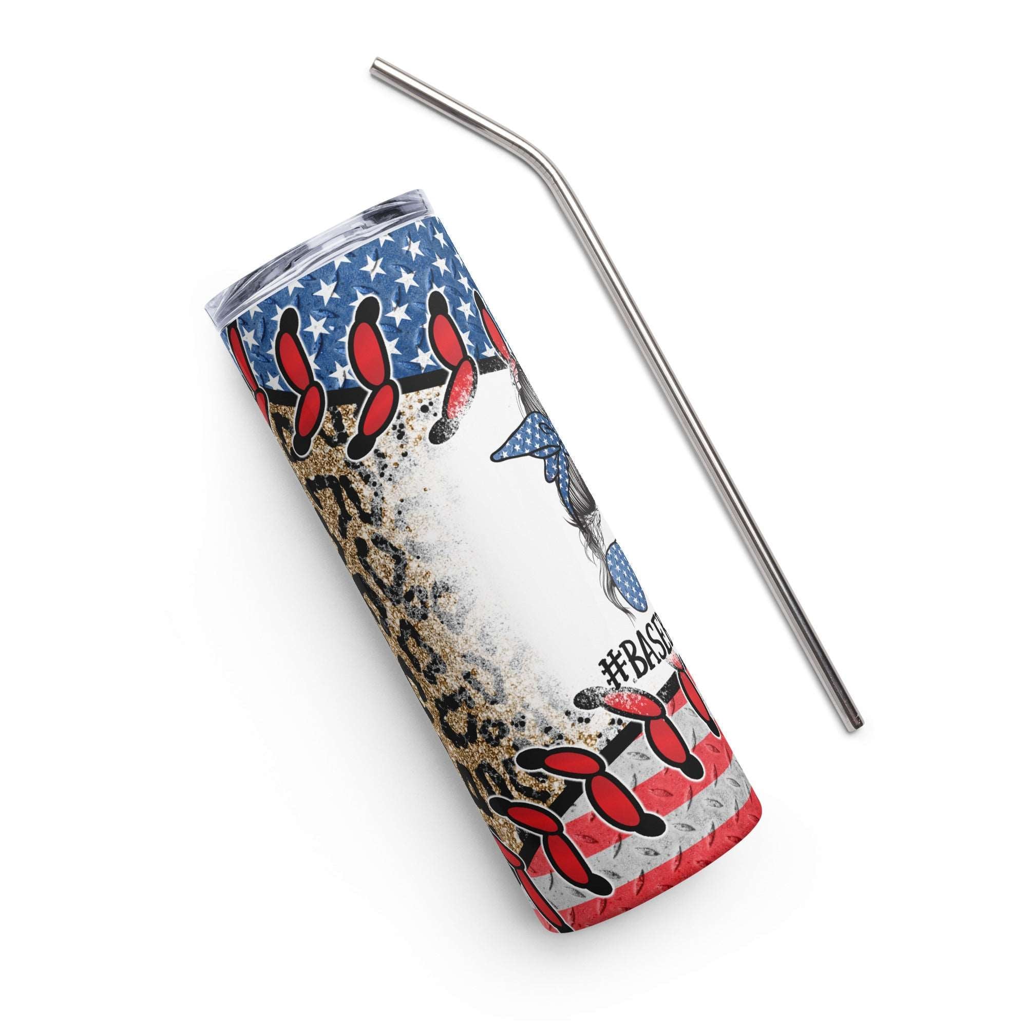 Baseball Mom Life Stainless steel tumbler