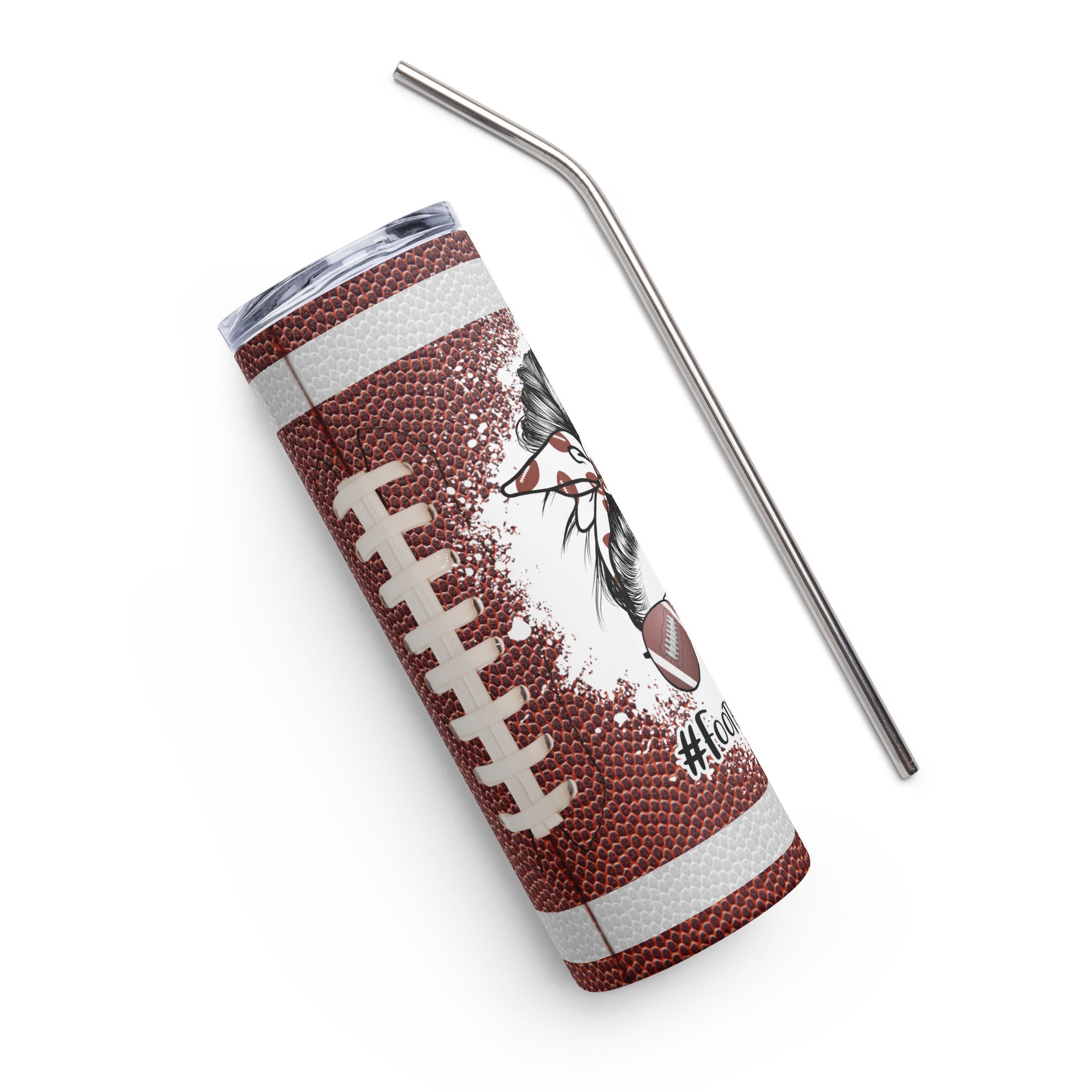 Football Mom Stainless steel tumbler