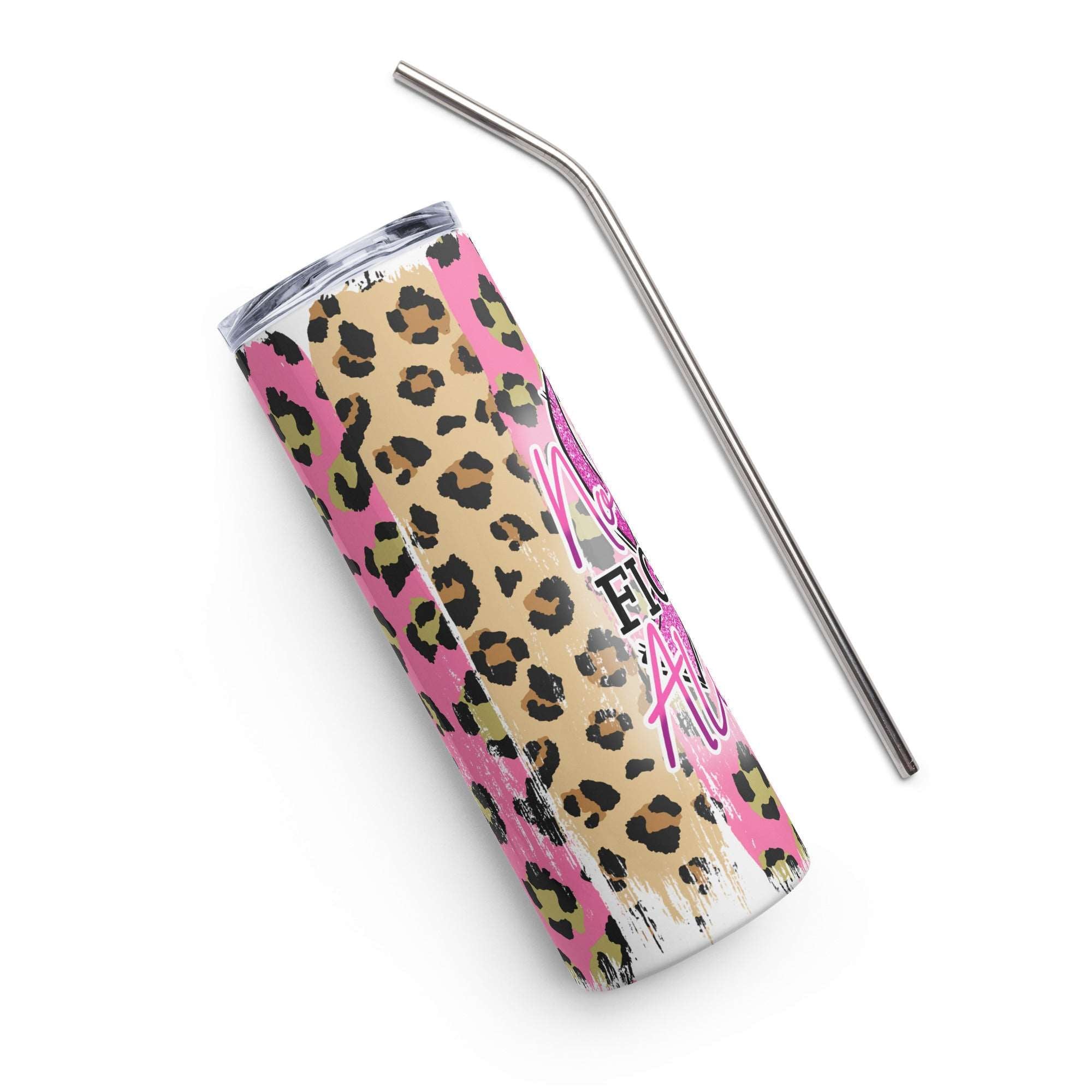 Breast Cancer Pink Ribbon Stainless steel tumbler