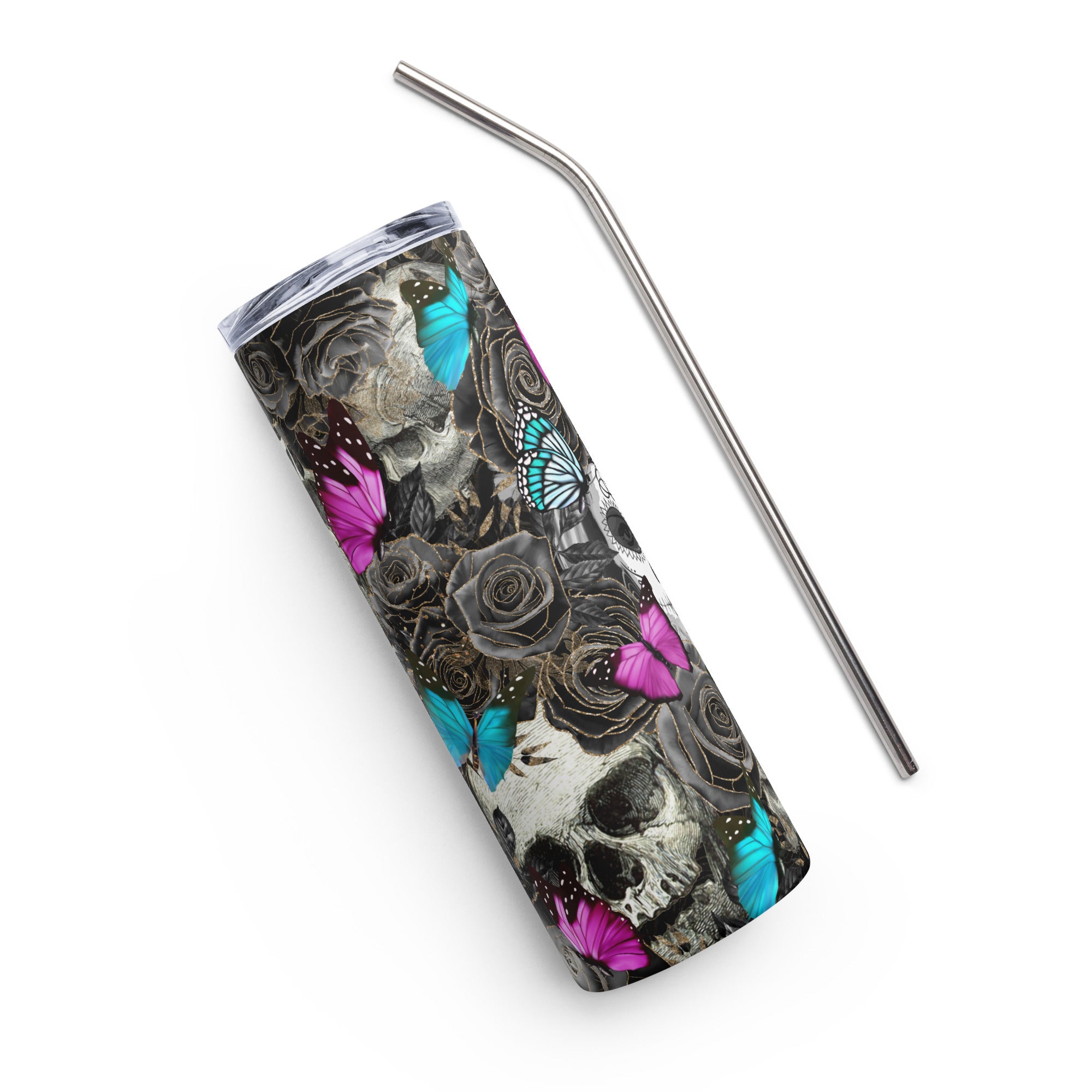 Day Of The Dead Sugar Skull Stainless steel tumbler