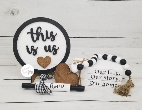 This Is Us Tiered Tray Decor - Elliefont Styles