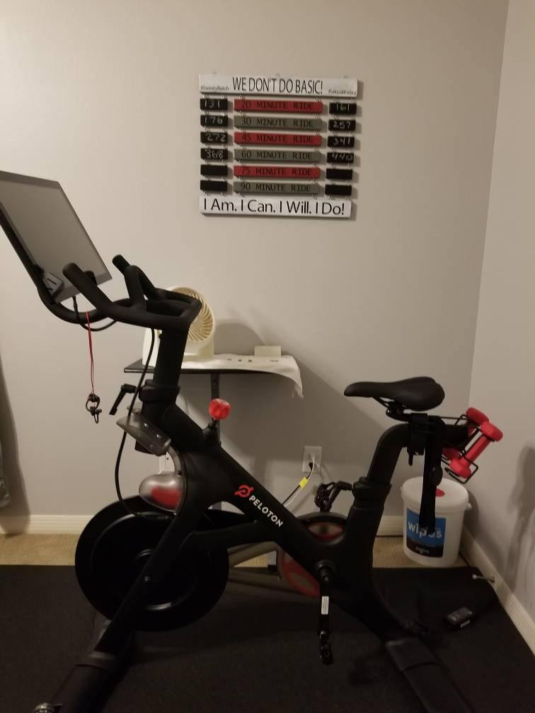 Unique cycling gift idea for home gym wall décor inspiration