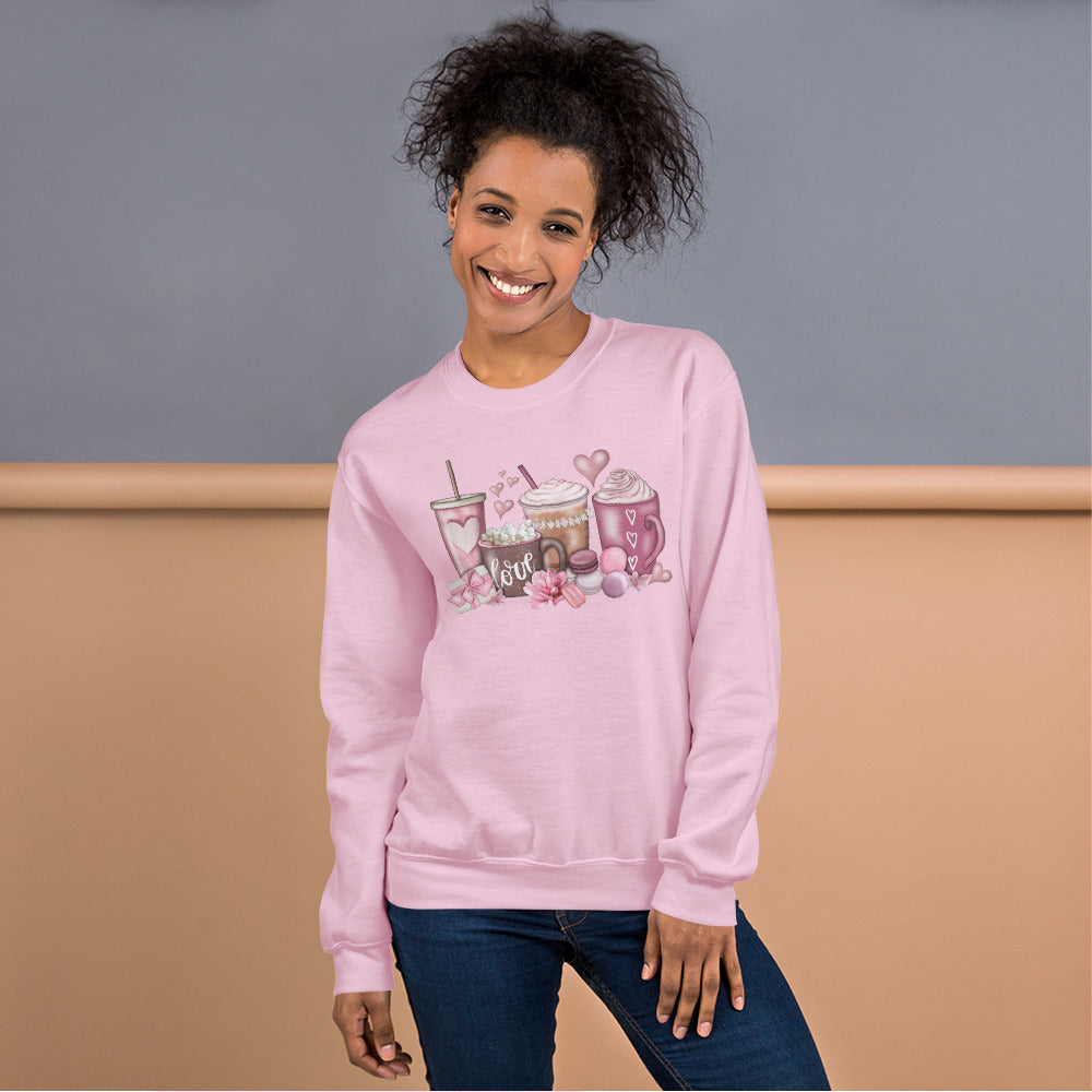 Latte Valentines Day Sweatshirt