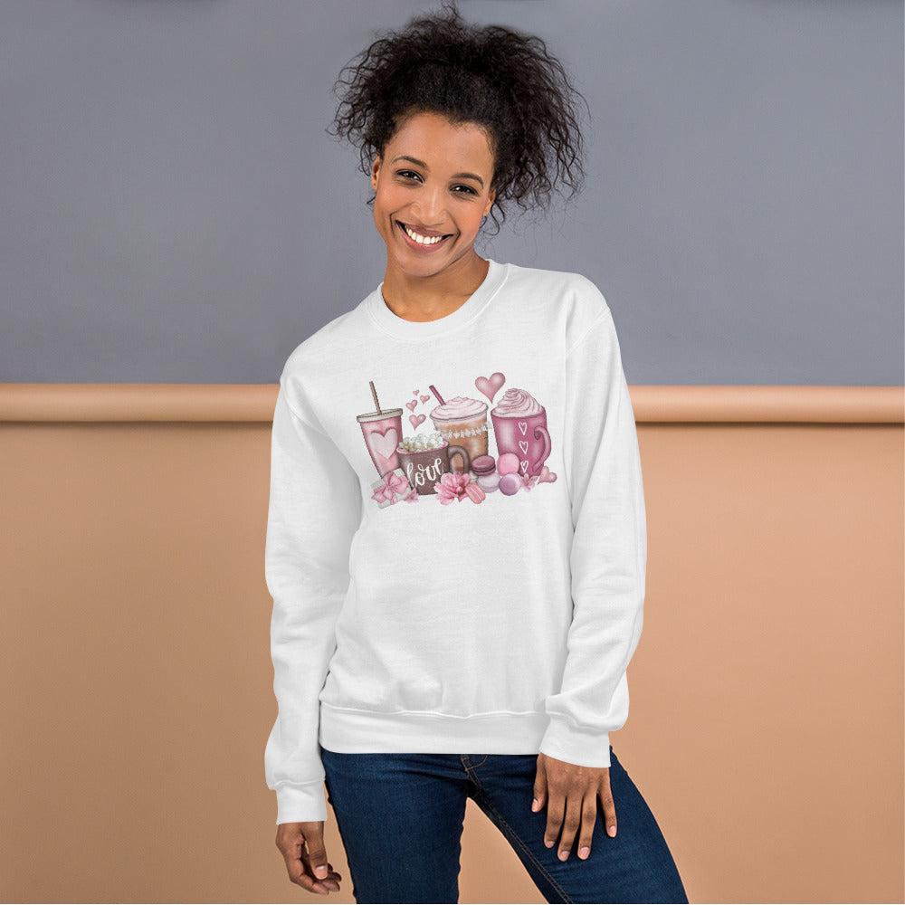 Latte Valentines Day Sweatshirt