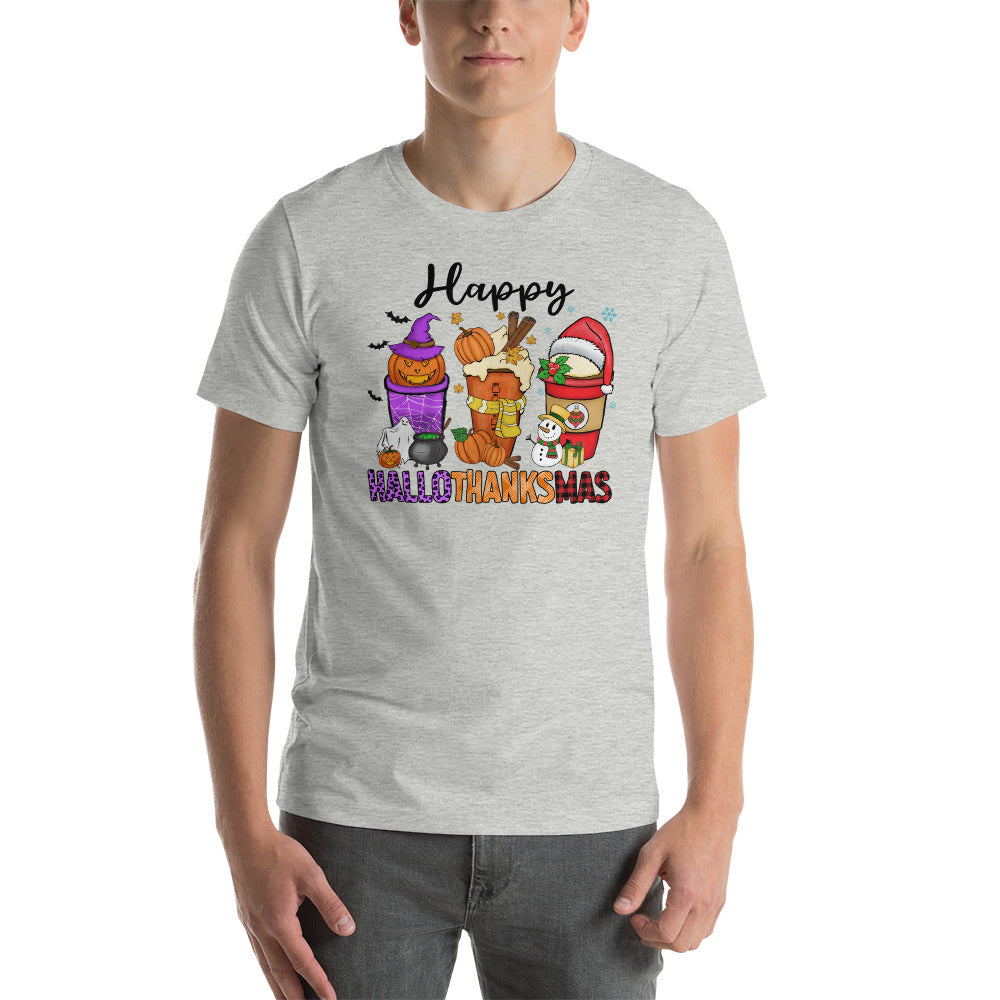 Coffee Happy HalloThanksMas Shirt