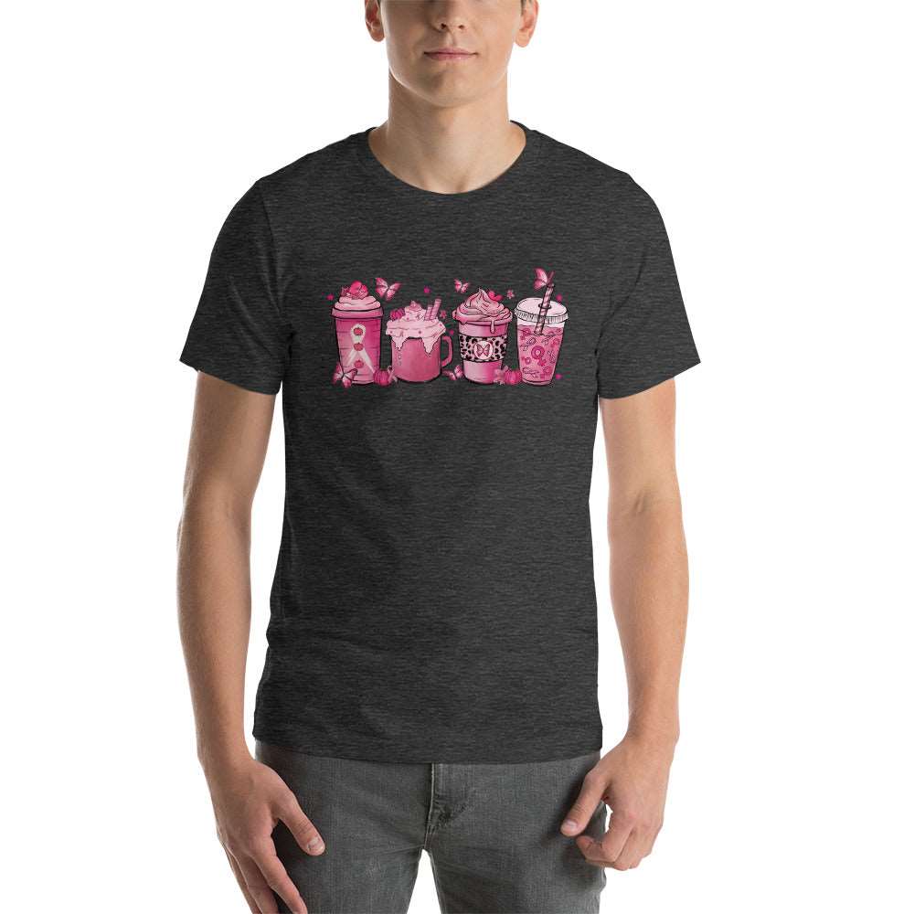 Breast Cancer Coffee Latte Shirt