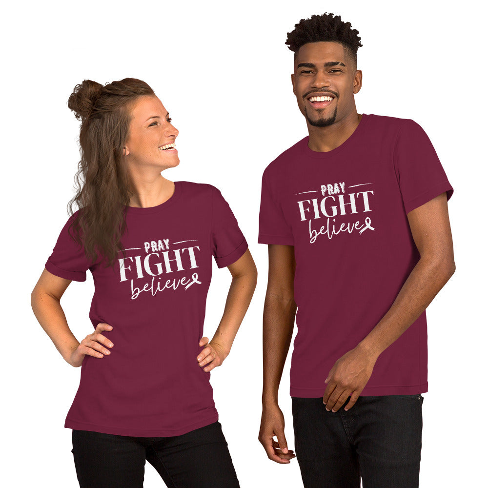 Pray Fight Believe Breast Cancer Shirt