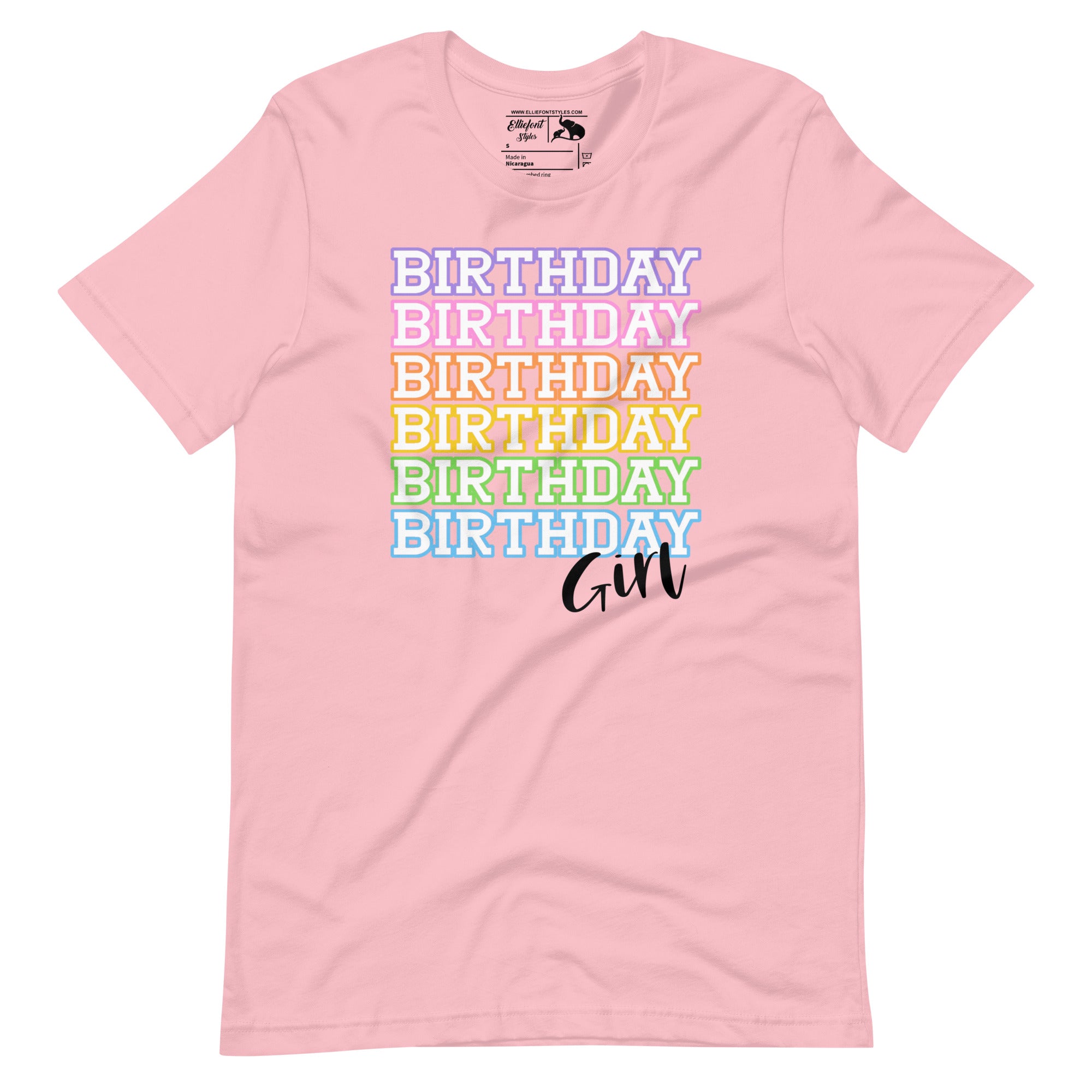 Retro Birthday Girl Shirt