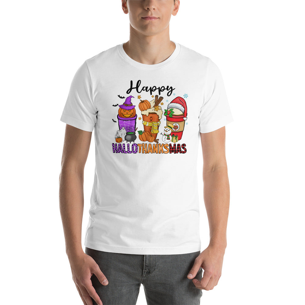 Coffee Happy HalloThanksMas Shirt
