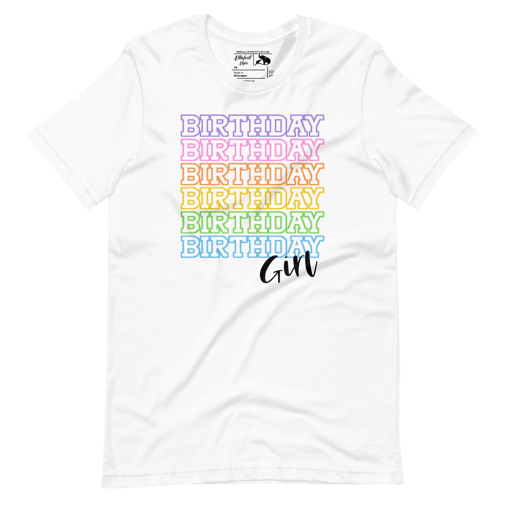 Retro Birthday Girl Shirt