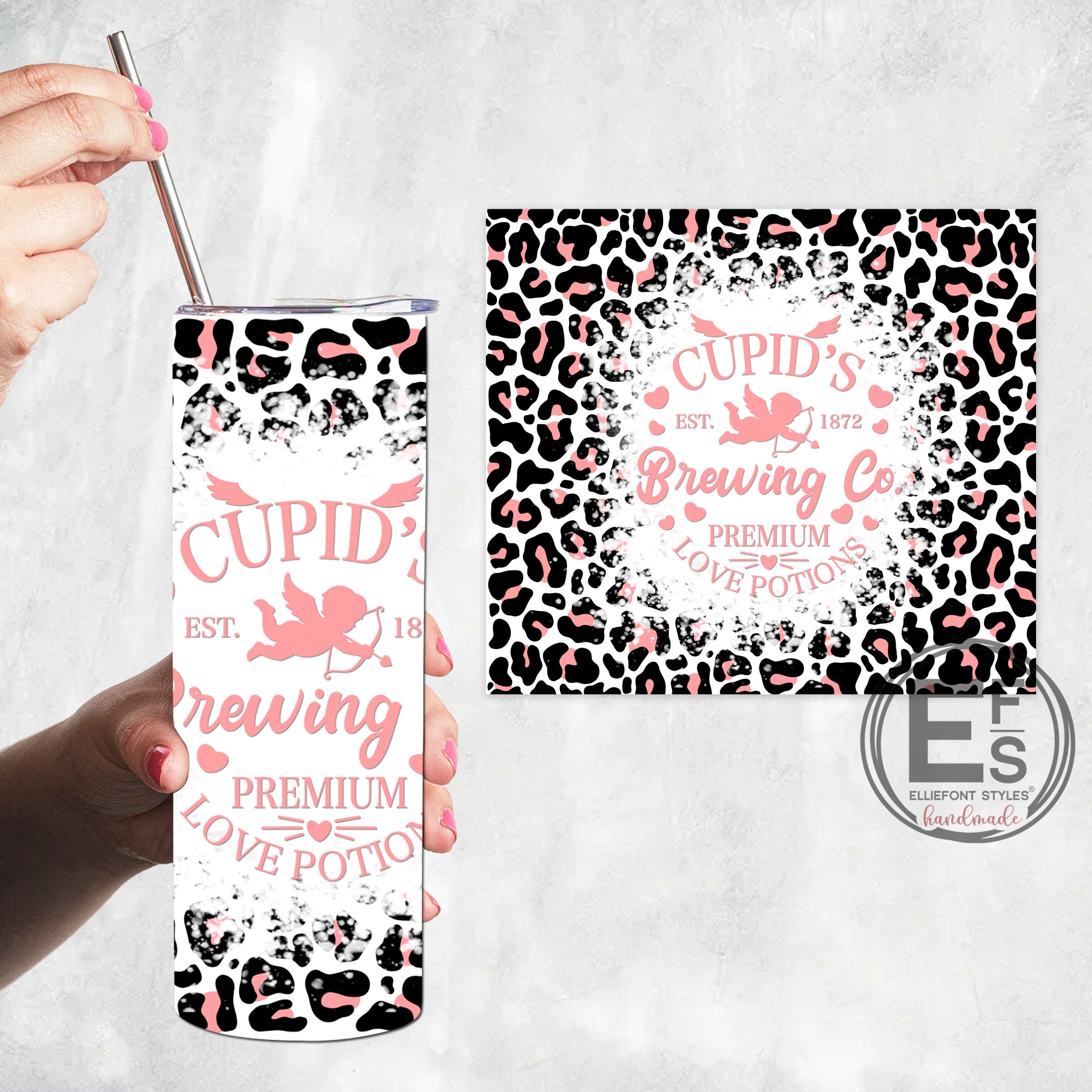 Cupid's Brewing Love Potion Valentines Tumbler