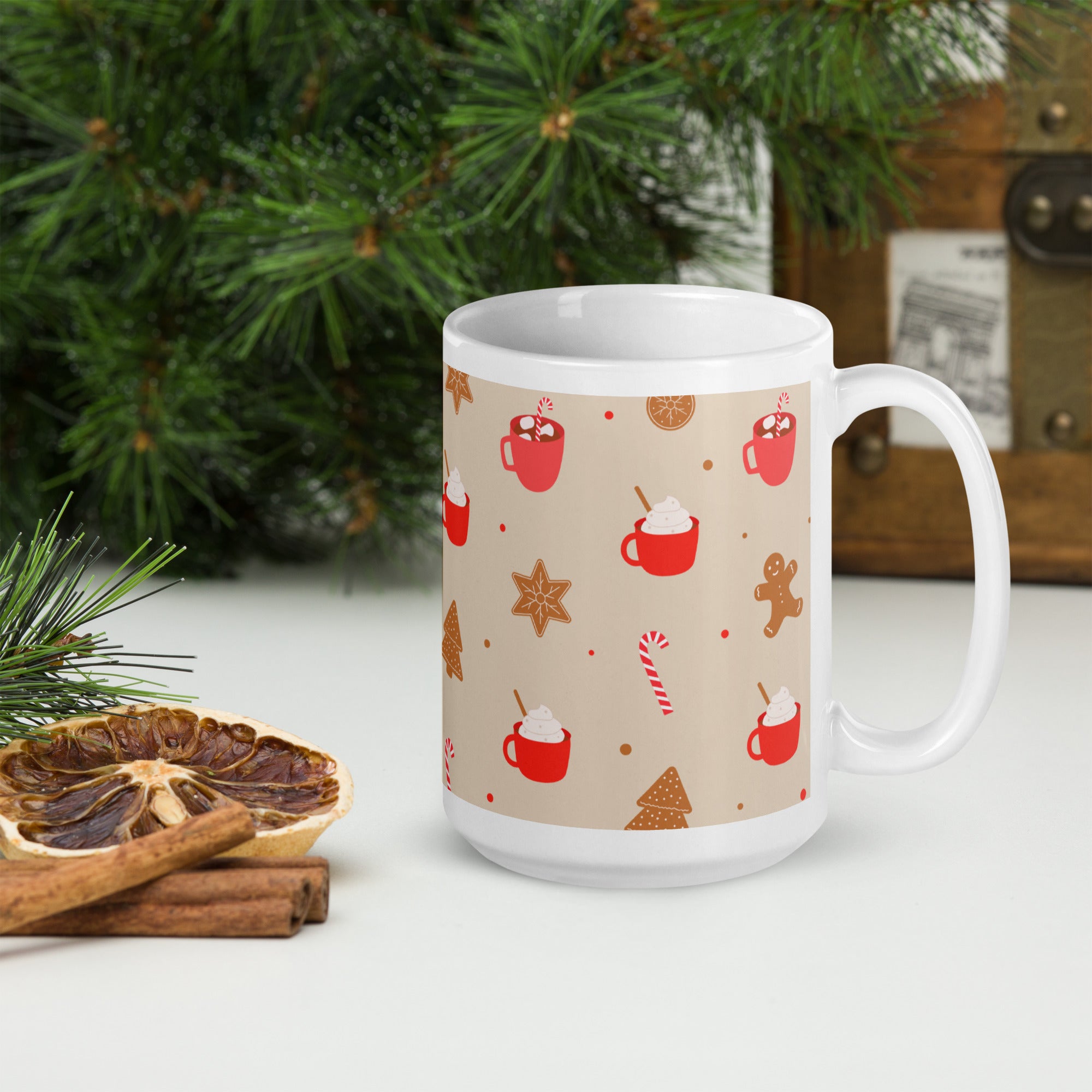 Hot Cocoa And Christmas Movie Mug