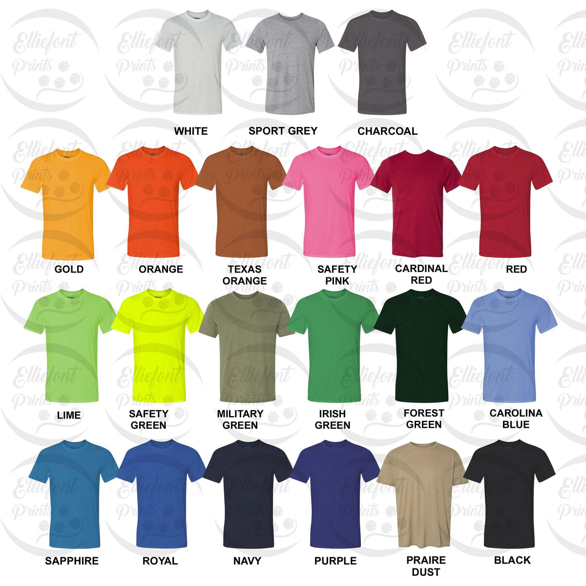 Color Charts – Elliefont Styles