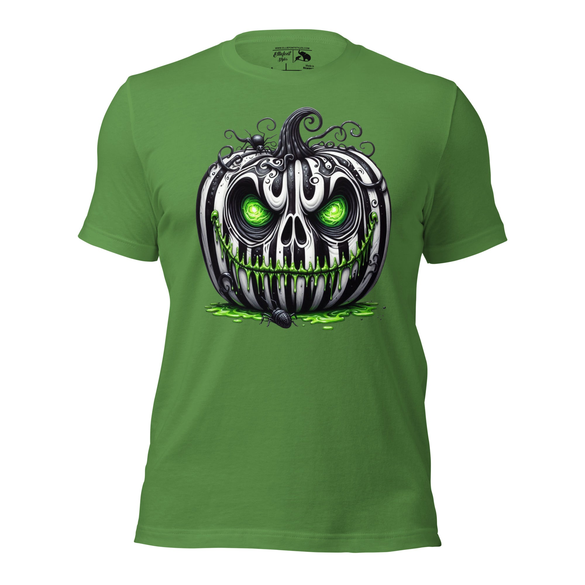 Beetlejuice striped jack o lantern tee for spooky fall outfits