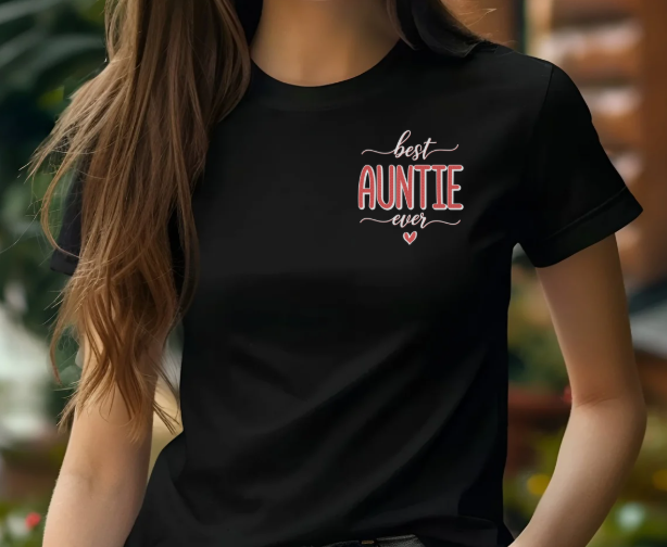 Best Auntie Ever gift t-shirt for women from nieces and nephews