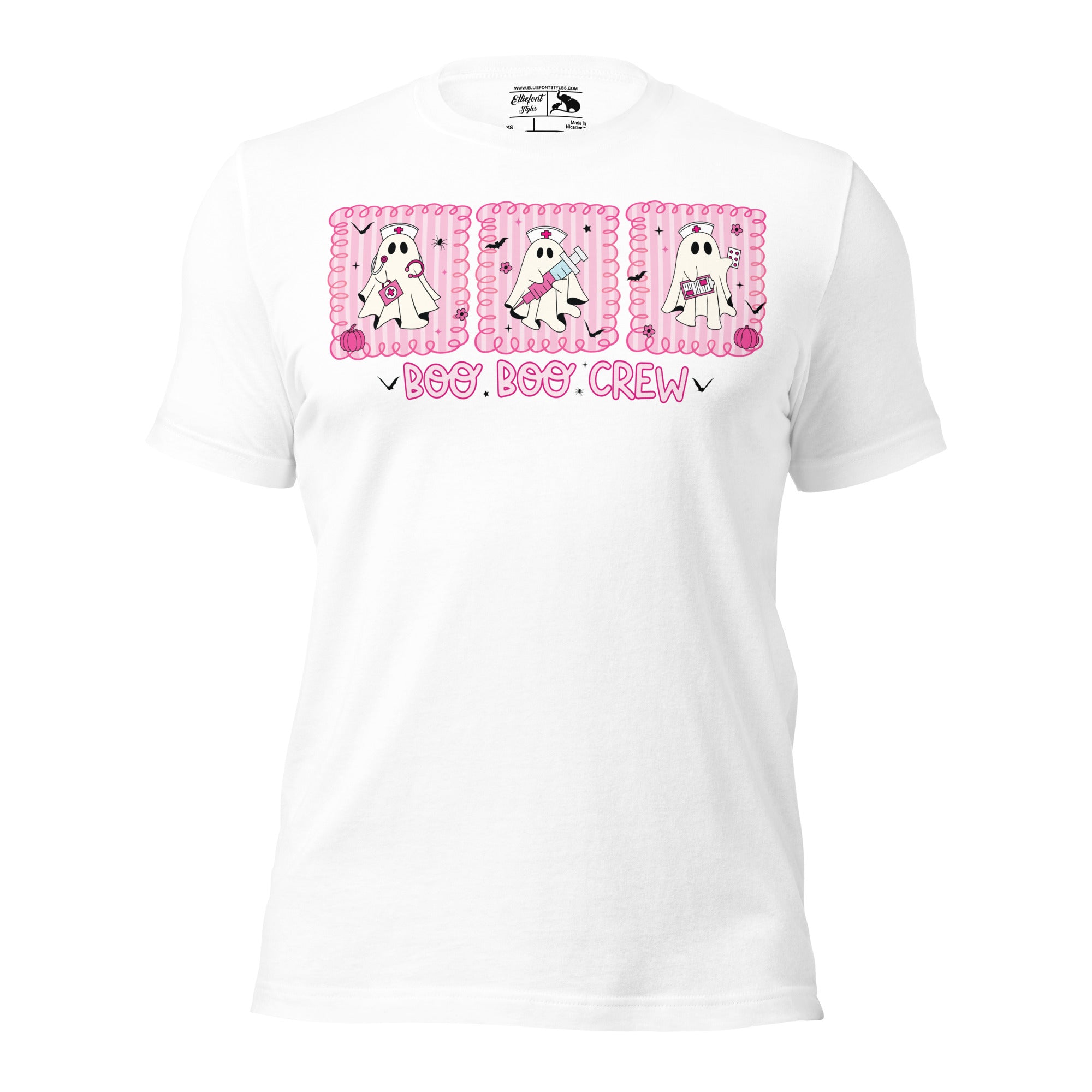 Boo Boo Crew team shirt with funny ghost nurse illustration