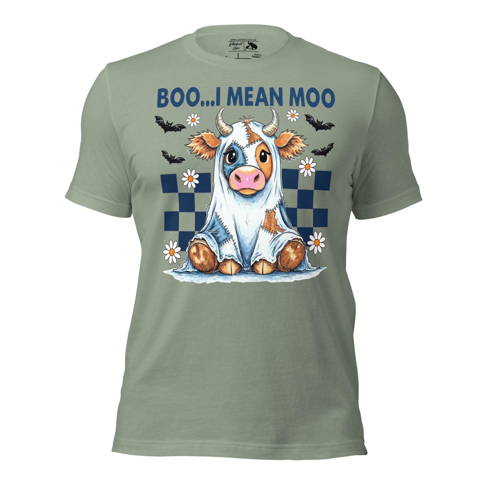 Cow lover Halloween shirt funny Boo I Mean Moo design