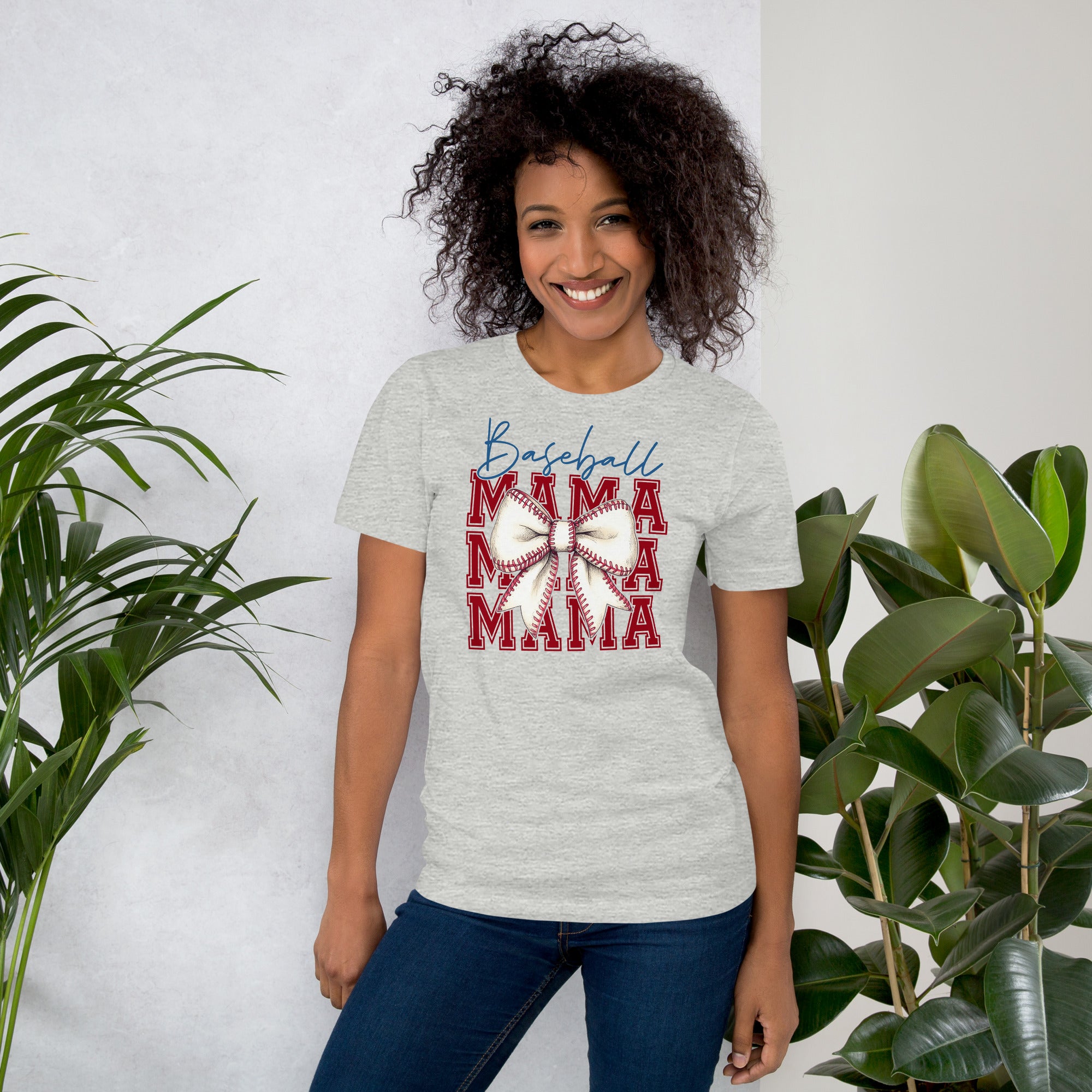 Cute Baseball Mama shirt for moms to wear at baseball games