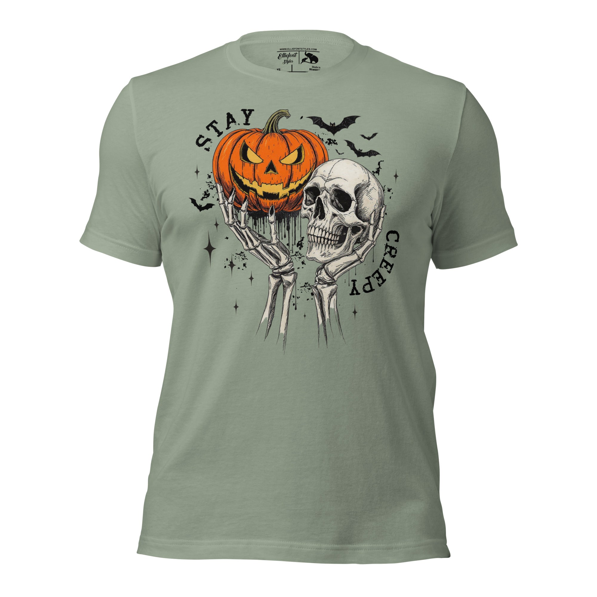Halloween gift shirt for horror fans with stay creepy text