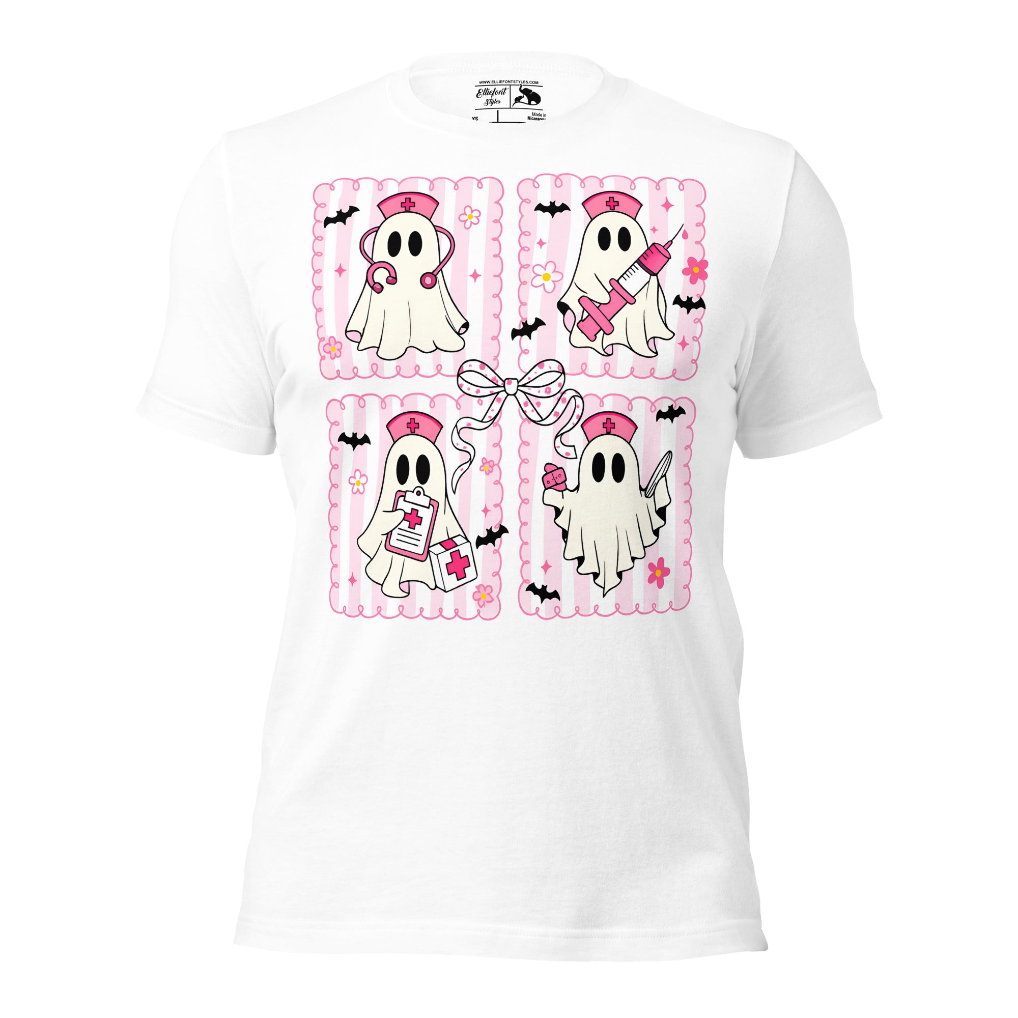 Funny Halloween nurse shirt with ghosts dressed as nurses
