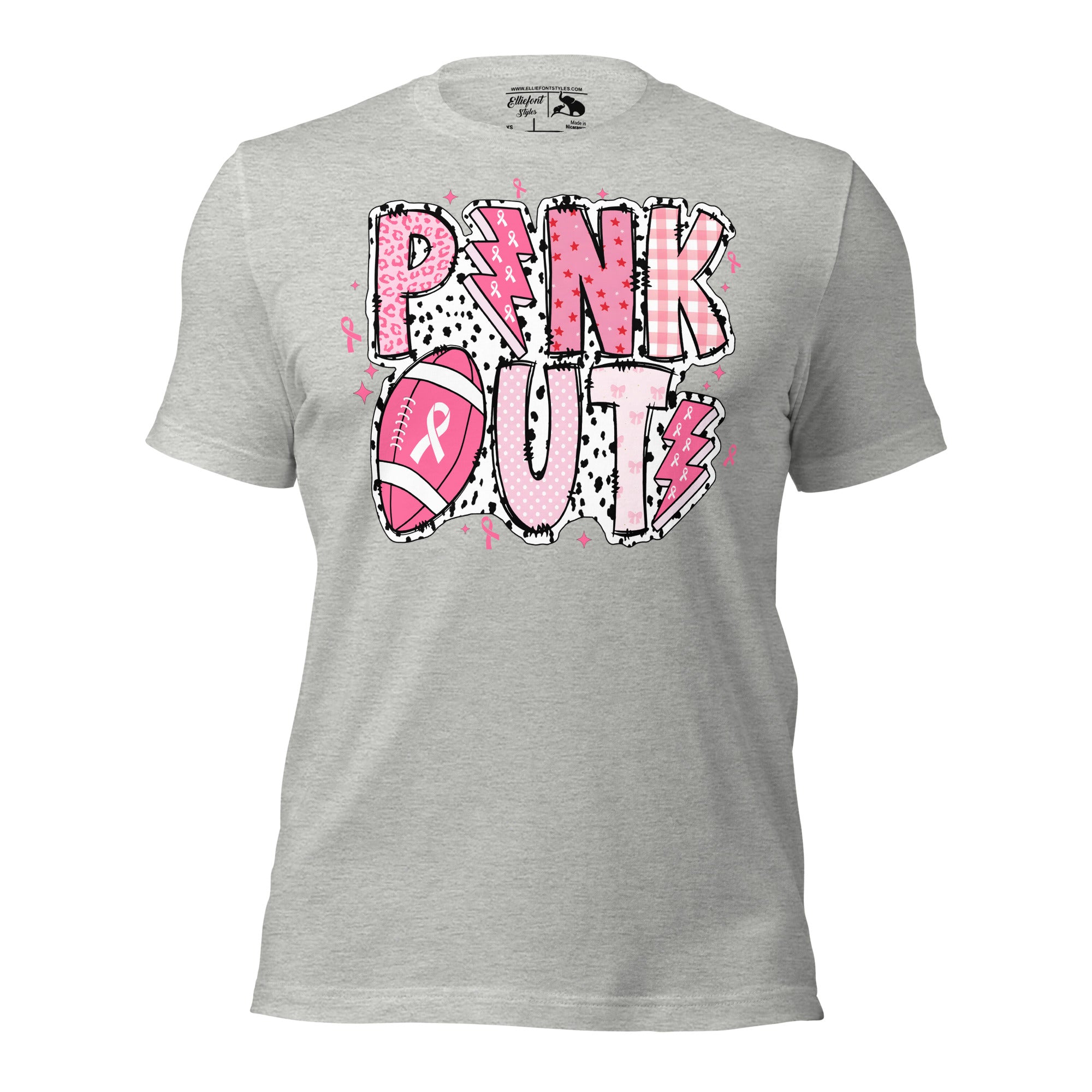 October Pink Out football shirt for breast cancer awareness