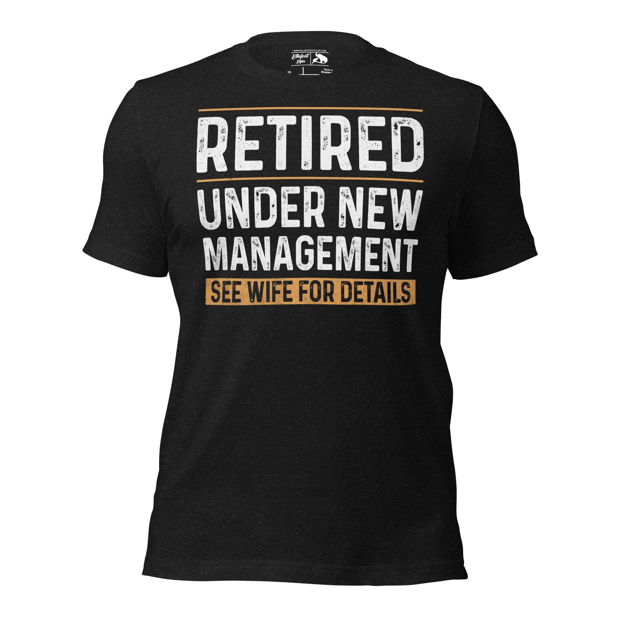 Retired under new management shirt funny retirement tee