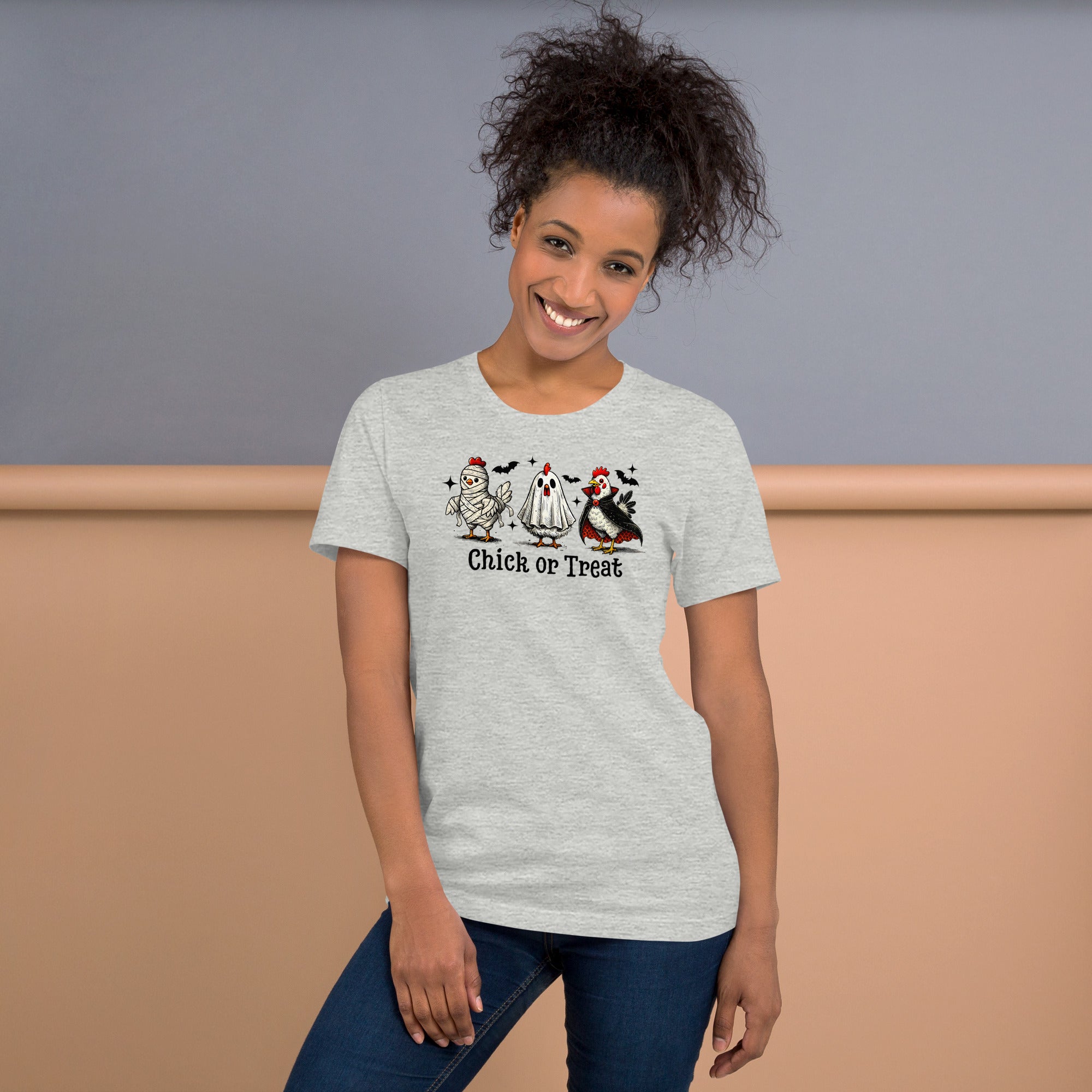 Spooky farm Chick or Treat Halloween tee gift for chicken enthusiasts