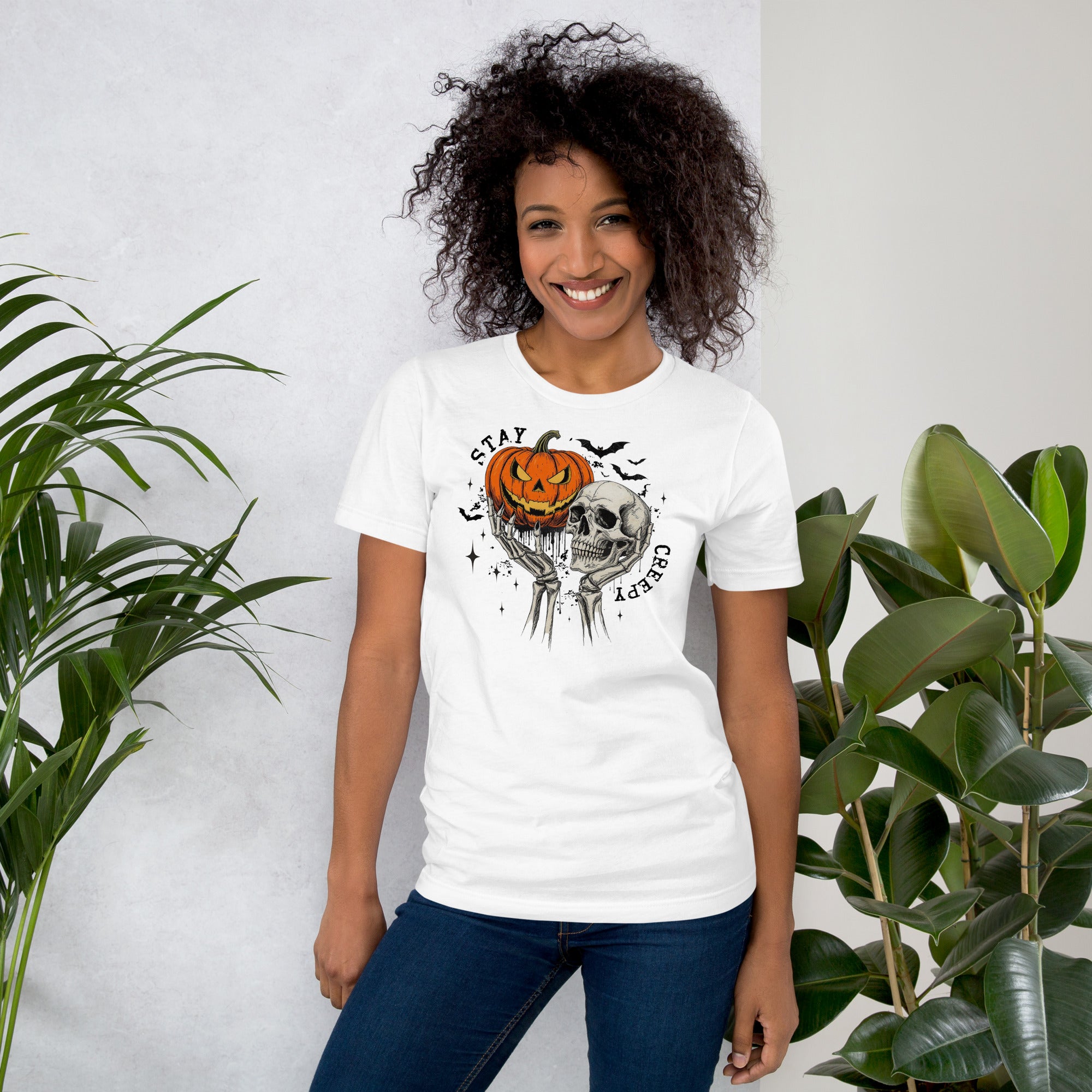 Stay Creepy tee Halloween gift idea for women who love spooky season