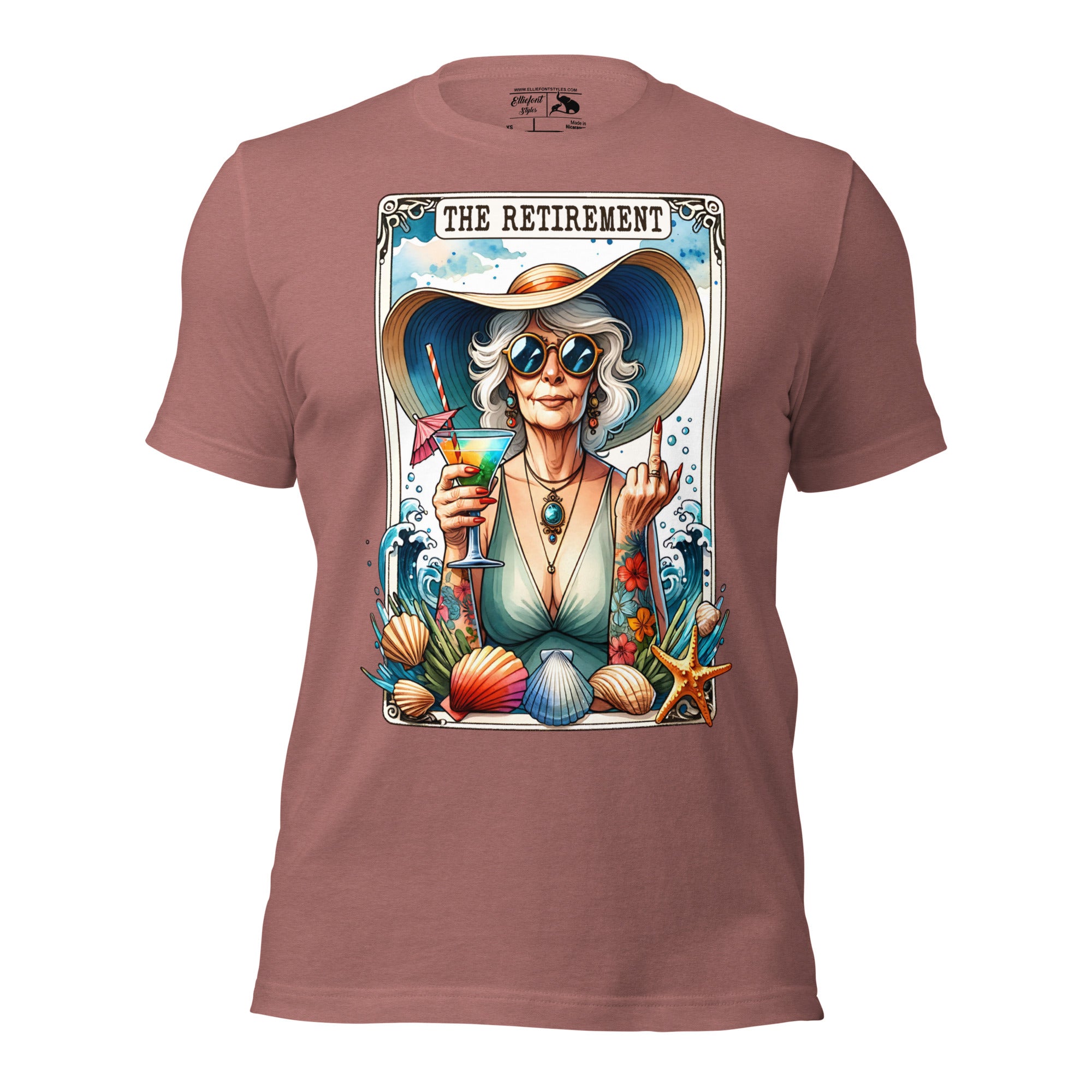 The Retirement shirt tarot card style funny graphic tee