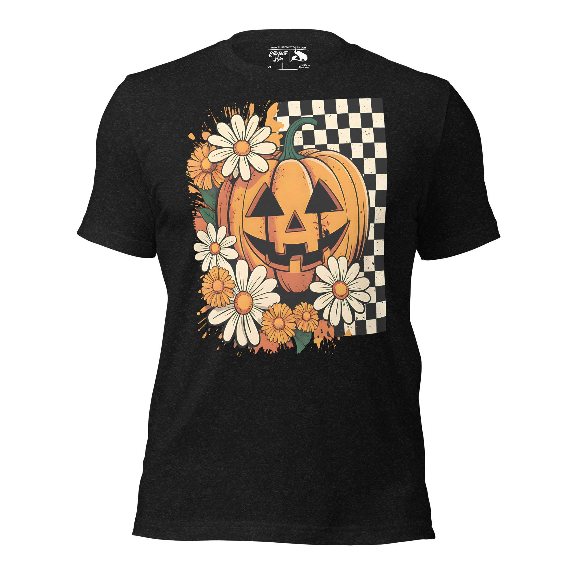 Vintage floral pumpkin tee for women who love cozy fall outfits