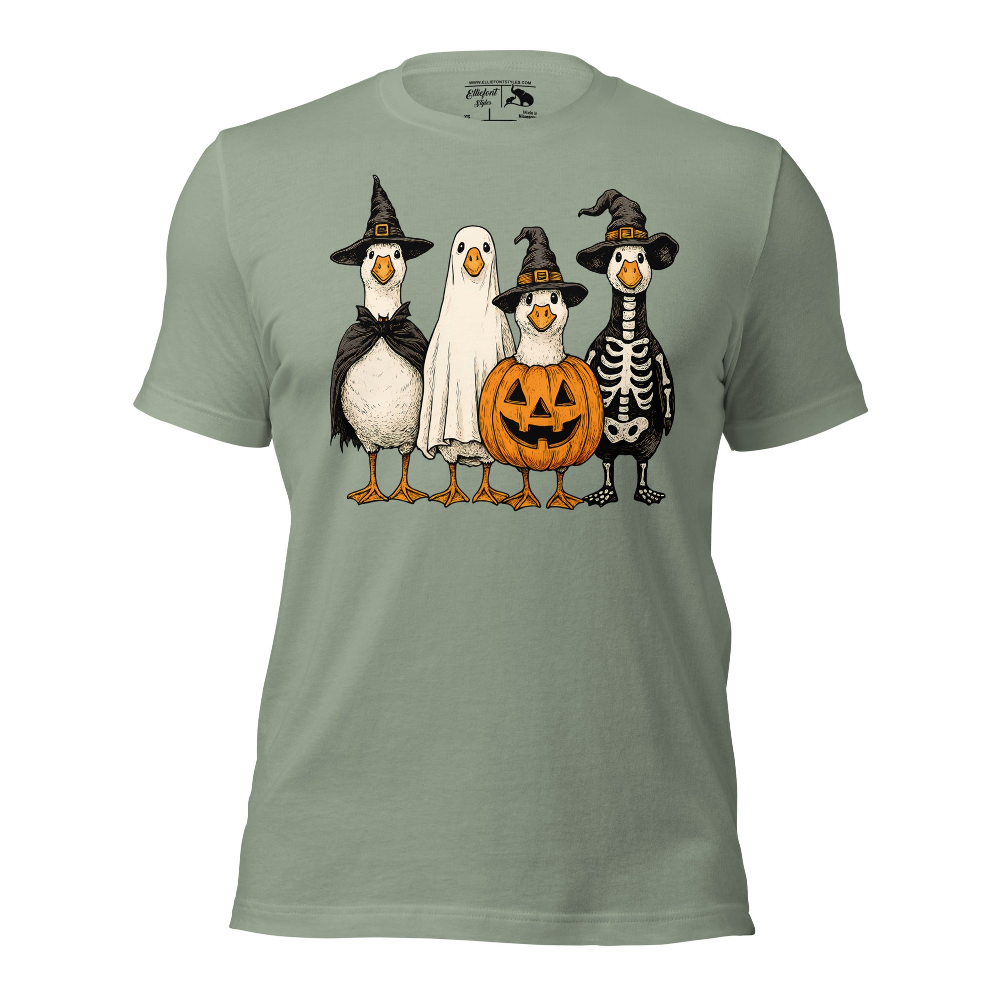 Whimsical goose Halloween costume fall top for casual spooky wear