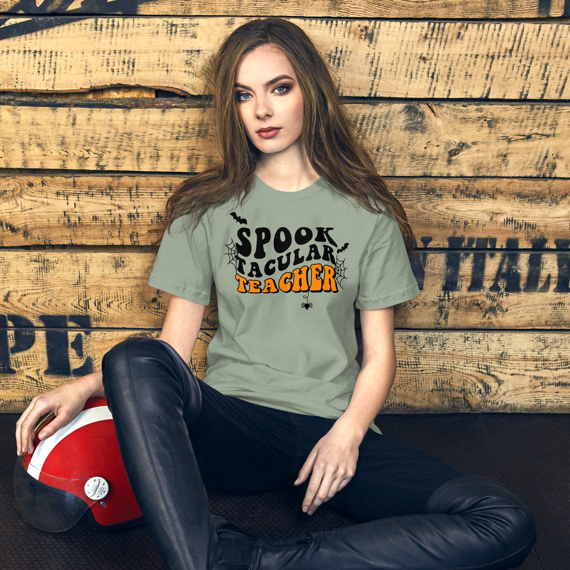 Women’s Halloween teacher shirt with spooky classroom humor