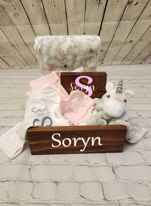 Baby Girl Gift Box, Baby Shower Gift Set, Pink, New Baby Gift