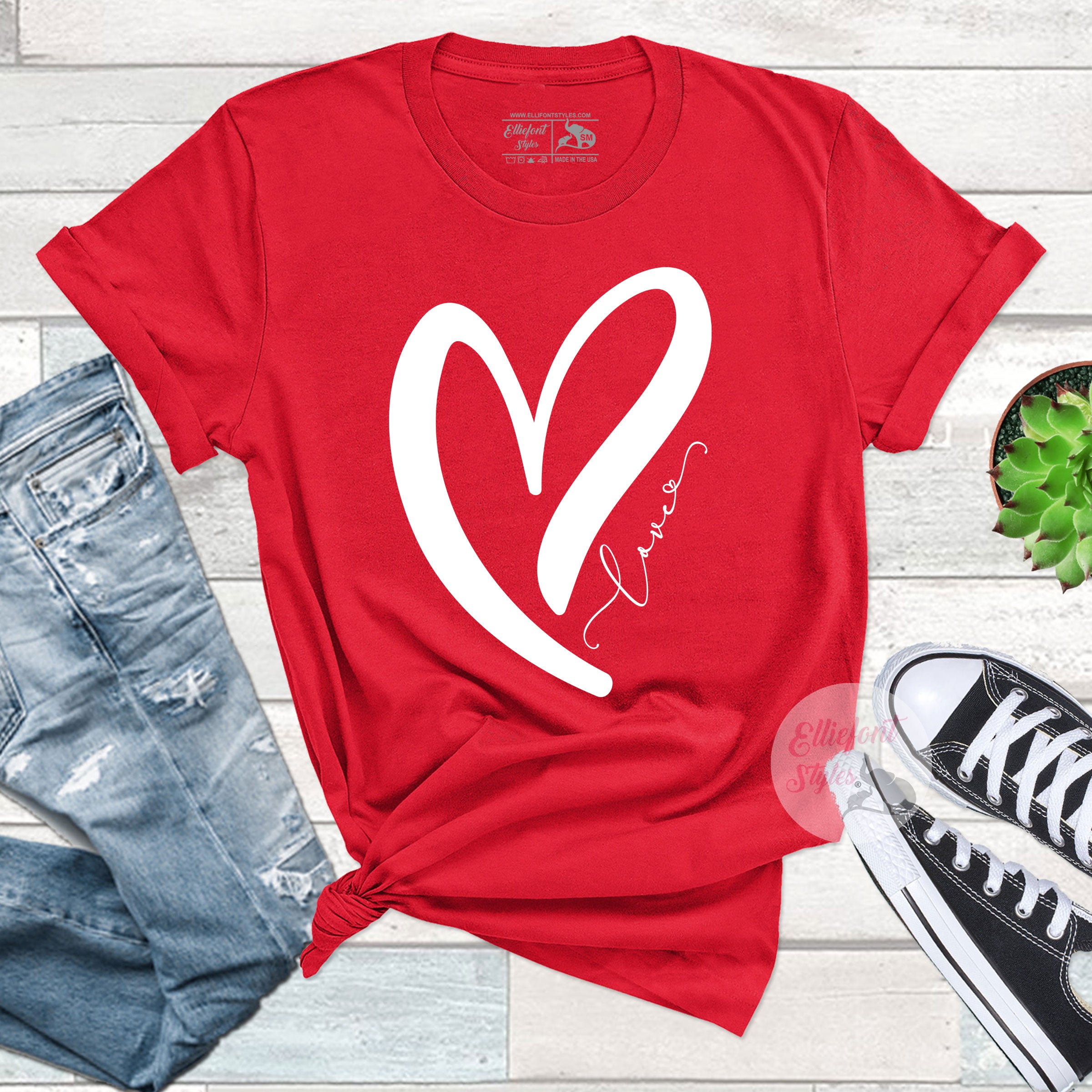Heart Love Valentine's Day Shirt