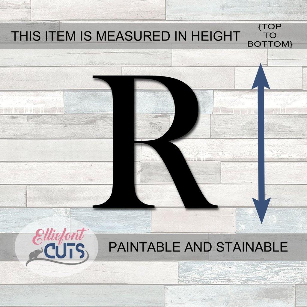 Wood R Lette Wood Letters – Elliefont Styles