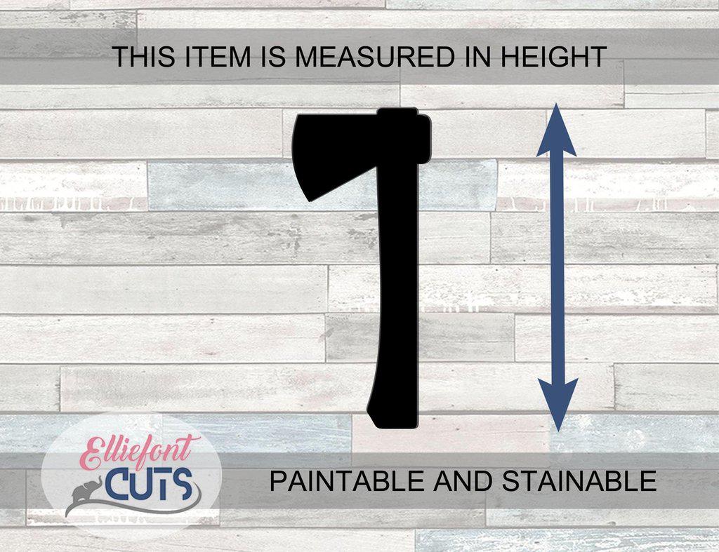 Axe Wood Cutouts - Elliefont Styles