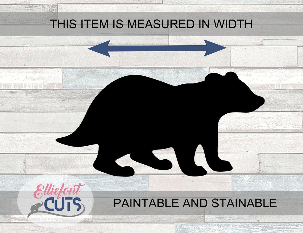 Badger Wood Cutouts - Elliefont Styles