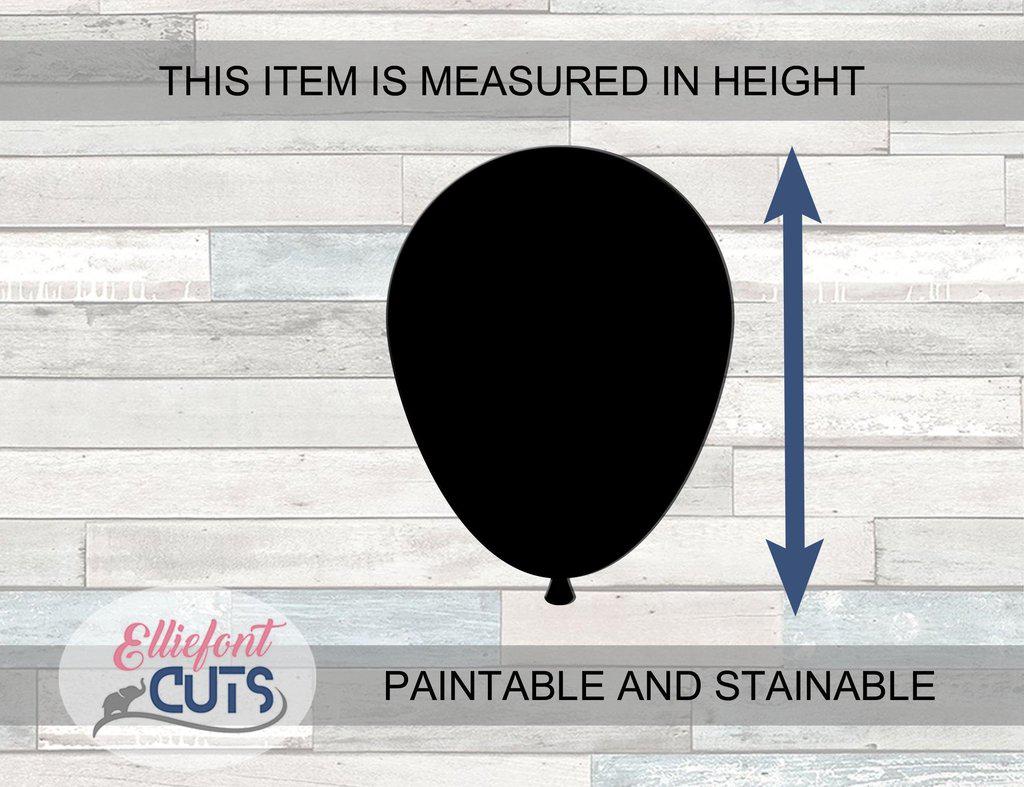 Balloon Wood Cutouts - Elliefont Styles