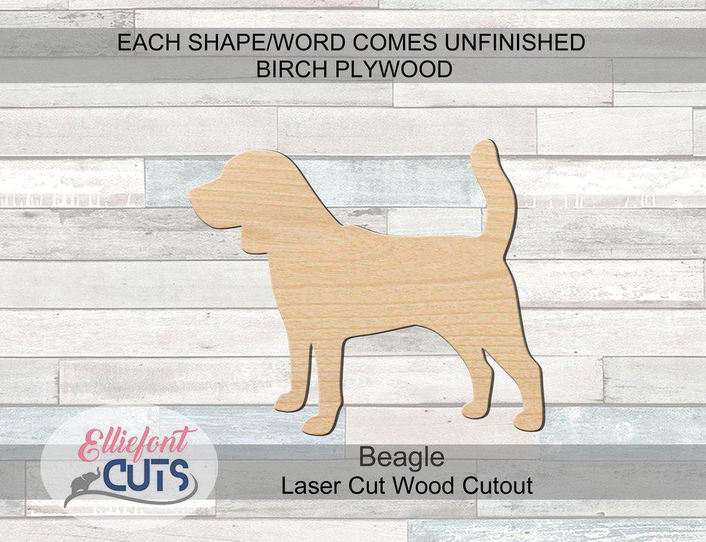 Beagle Wood Cutouts - Elliefont Styles