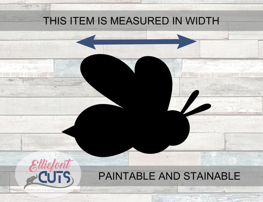 Bee Wood Cutouts - Elliefont Styles