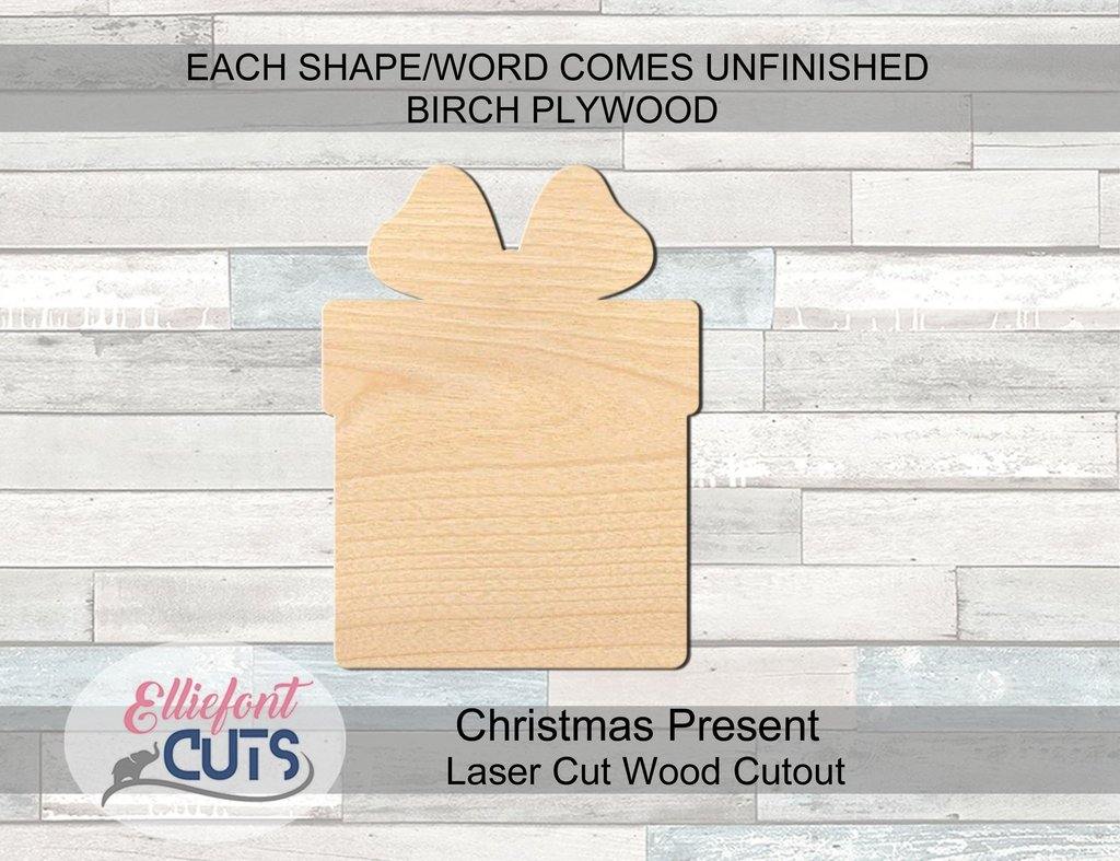 Present Wood Cutouts - Elliefont Styles