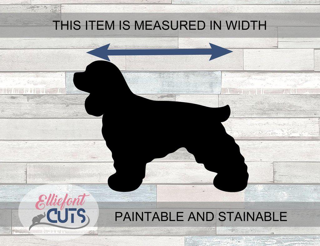 Cocker Spaniel Wood Cutouts - Elliefont Styles