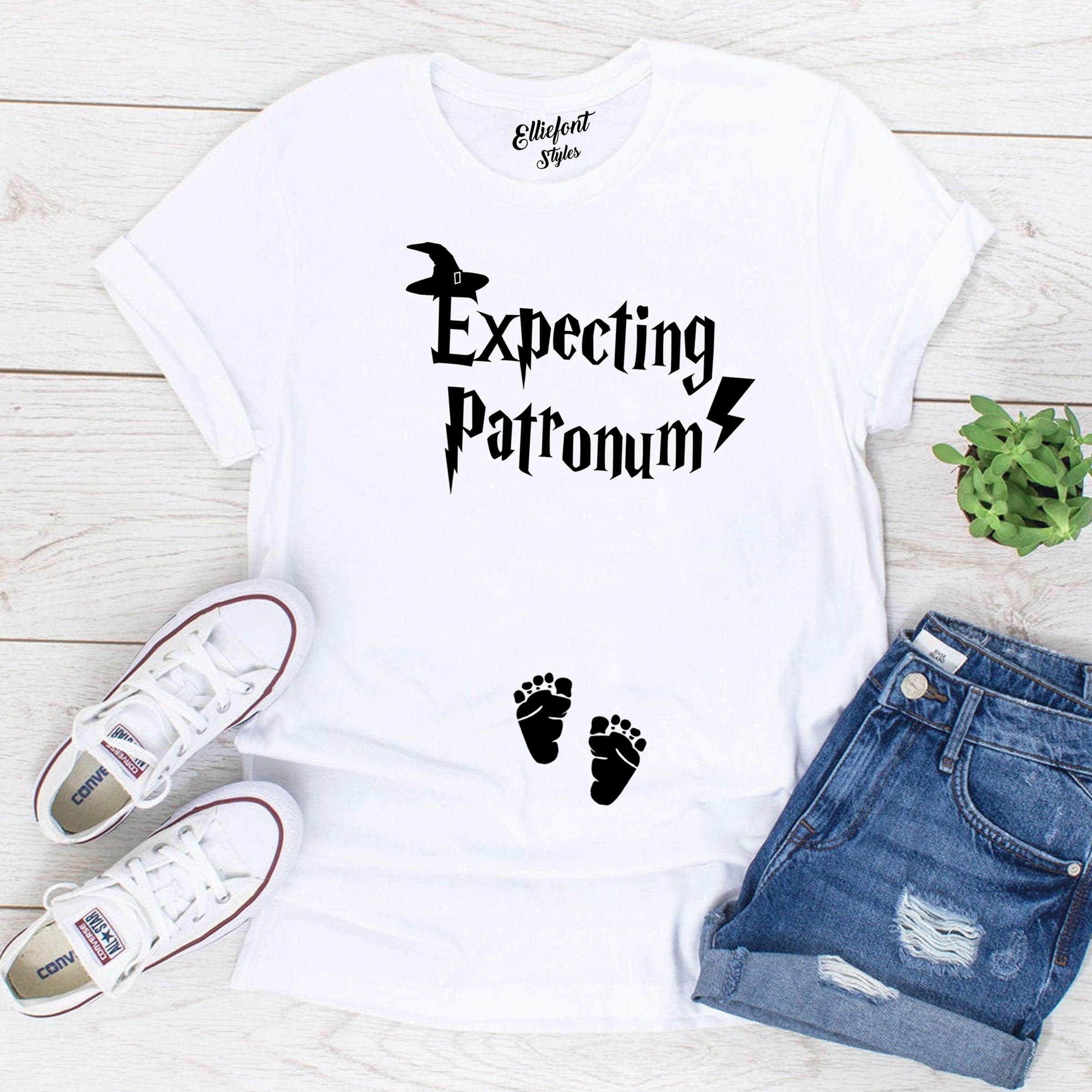 Expecting Patronum Funny Pregnancy Announcement Shirt – Elliefont Styles