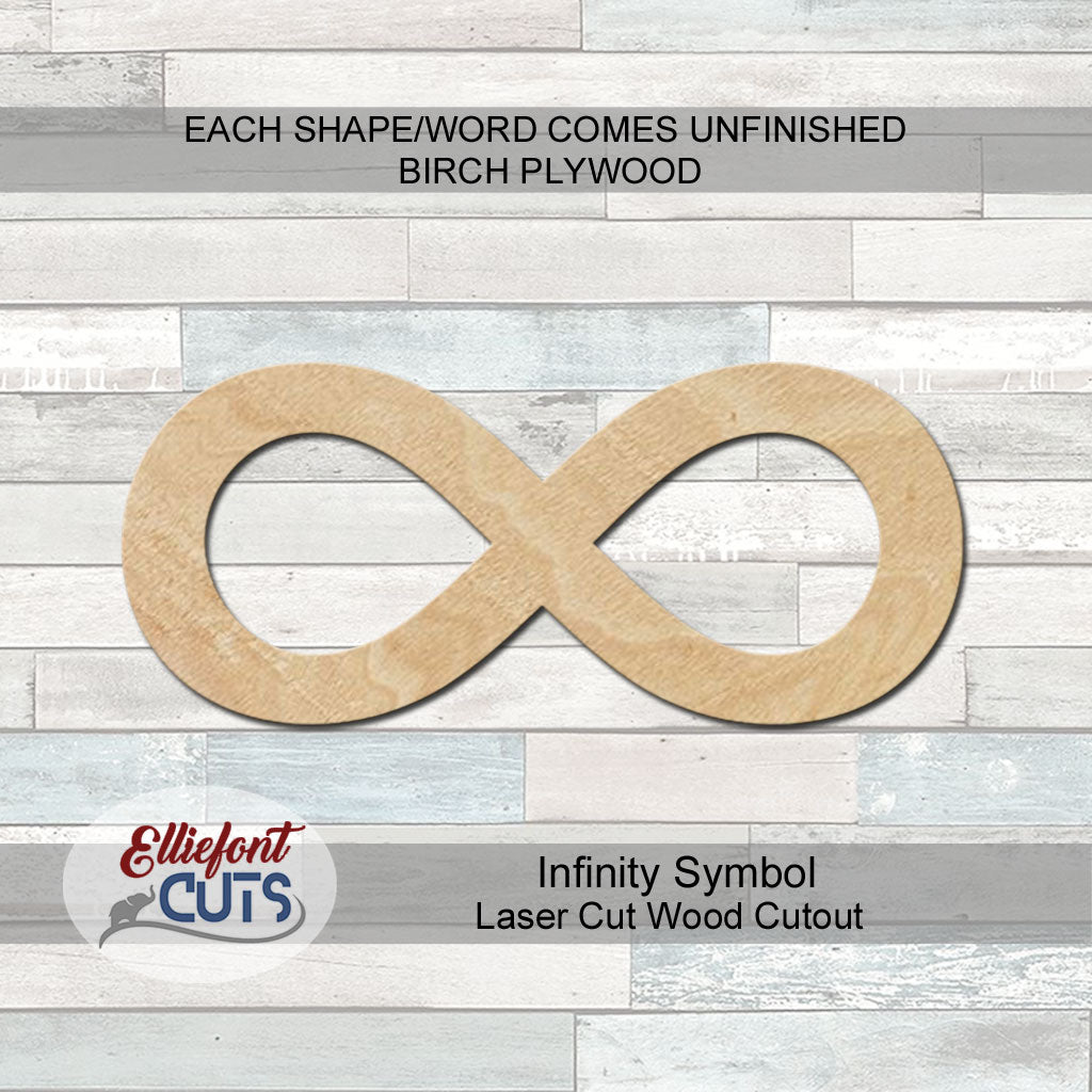 Infinity Sign Wood Cutouts – Elliefont Styles
